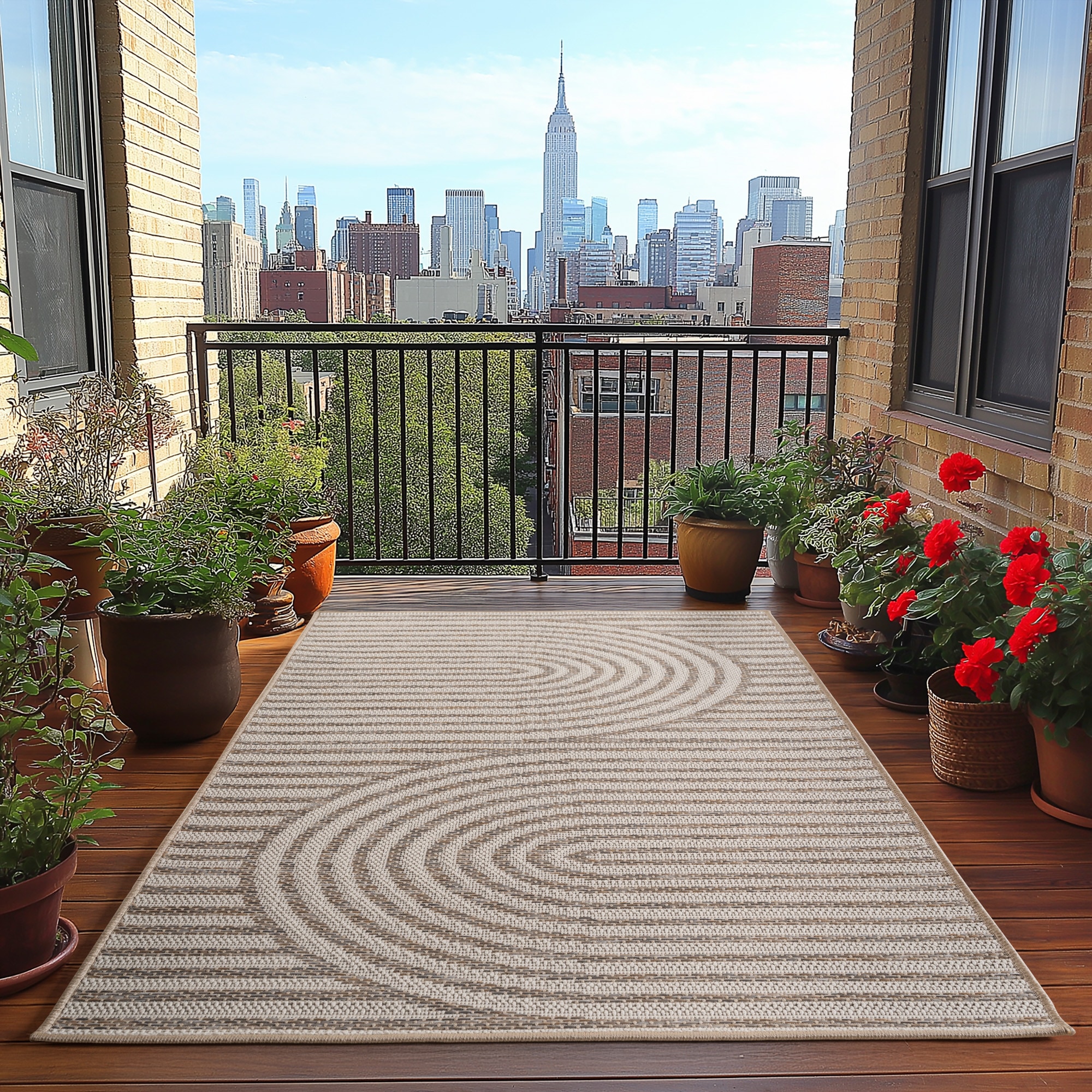 Ayyildiz Teppiche Outdoorteppich »DESERT 1301«, rechteckig, 5 mm Höhe, In und Outdoor, Wohnzimmer, Aussenbereich
