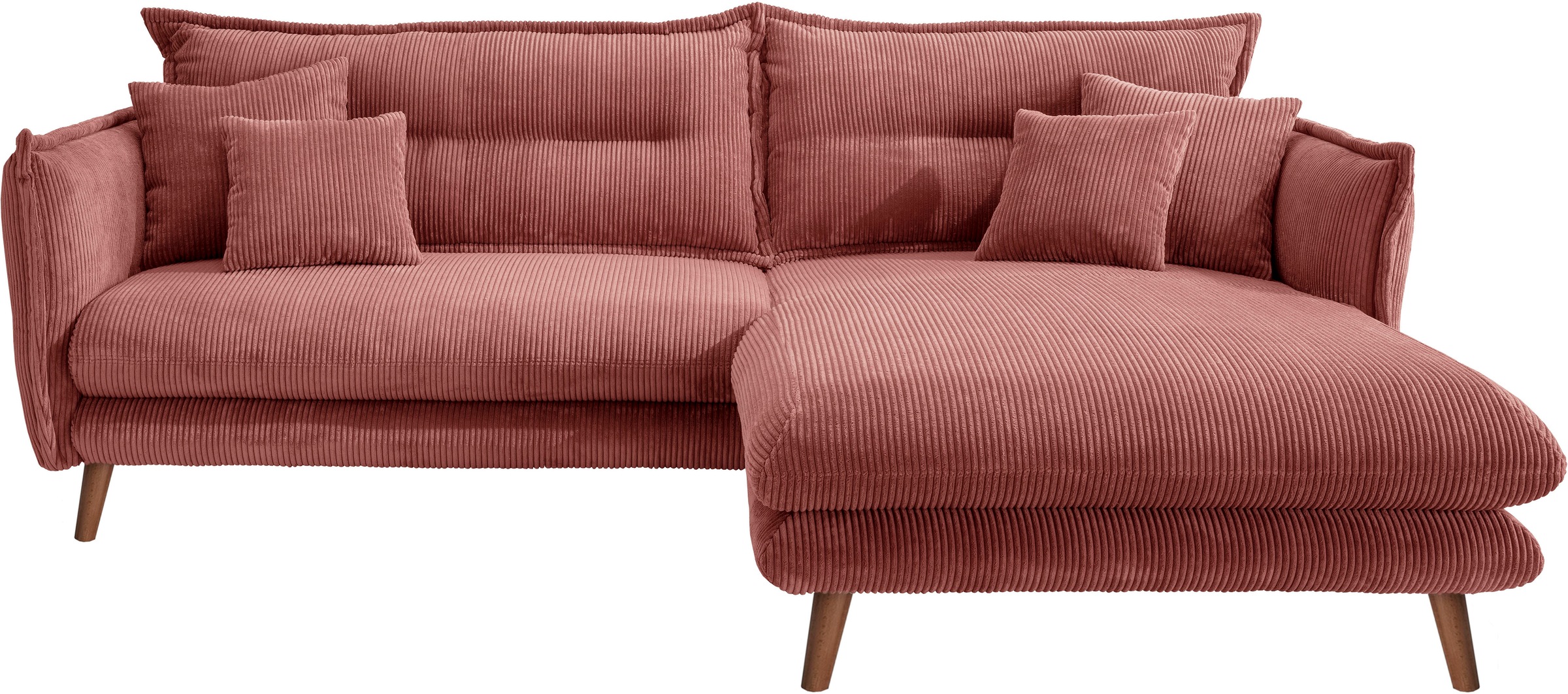 INOSIGN Ecksofa »Lazio modern und bequem, schmale Armlehnen, tolle Detailve günstig online kaufen