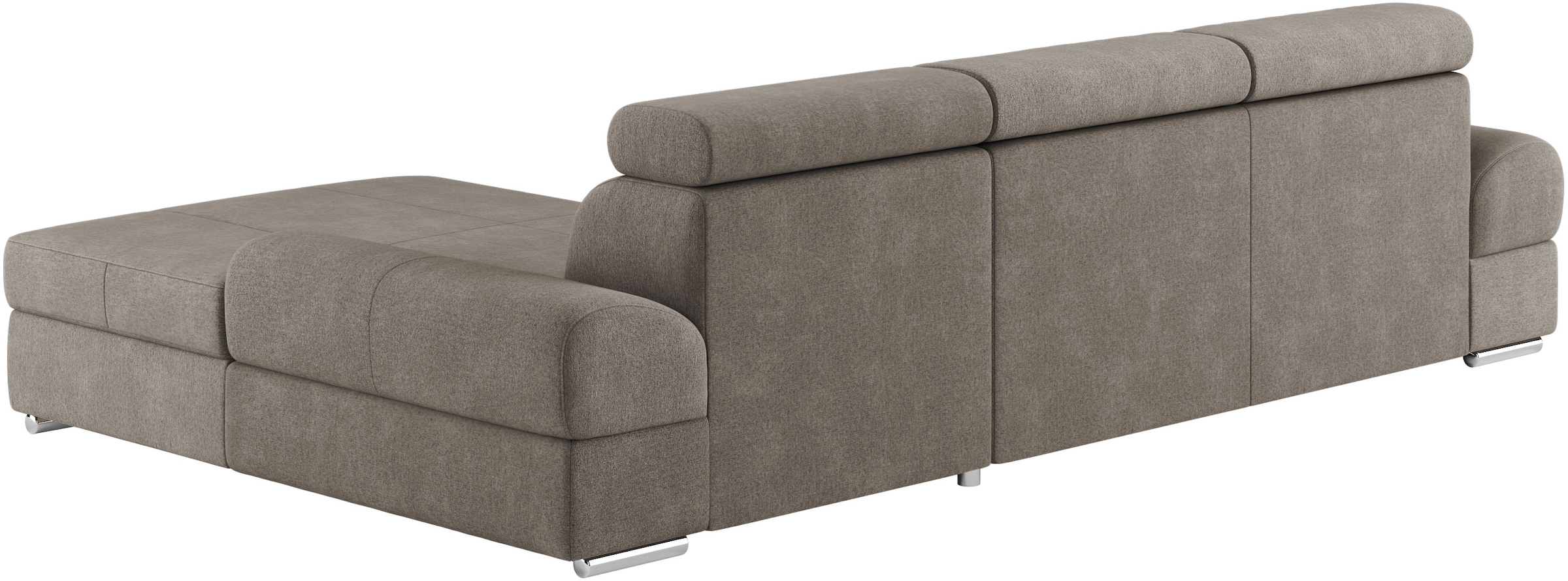 sit&more Ecksofa »Broadway L-Form«, inklusive Kopfteilverstellung, wahlweise mit Bettfunktion