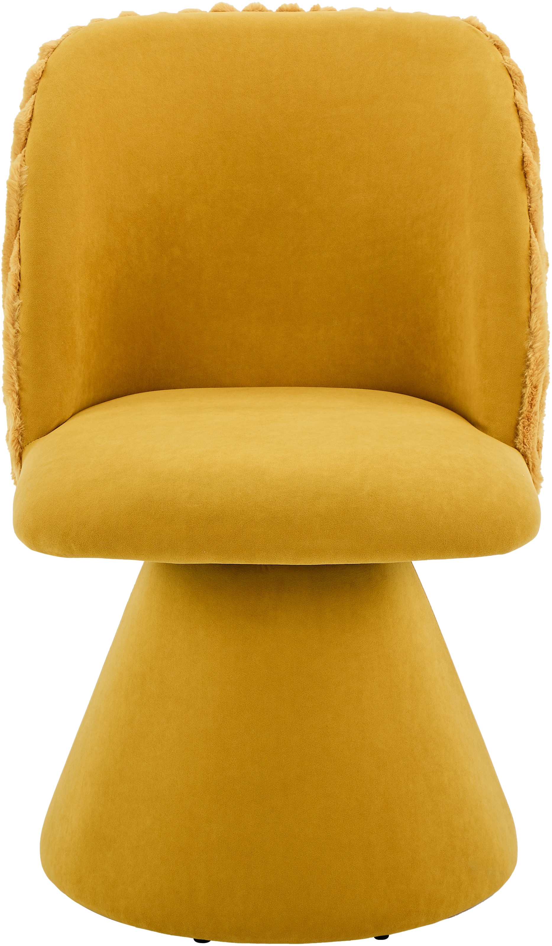 HELA Drehstuhl »BARI I« (Set) 2 Stk.360° drehbar, Polsterfuß, Materialkombi, Außen Felloptik Innen Velvet