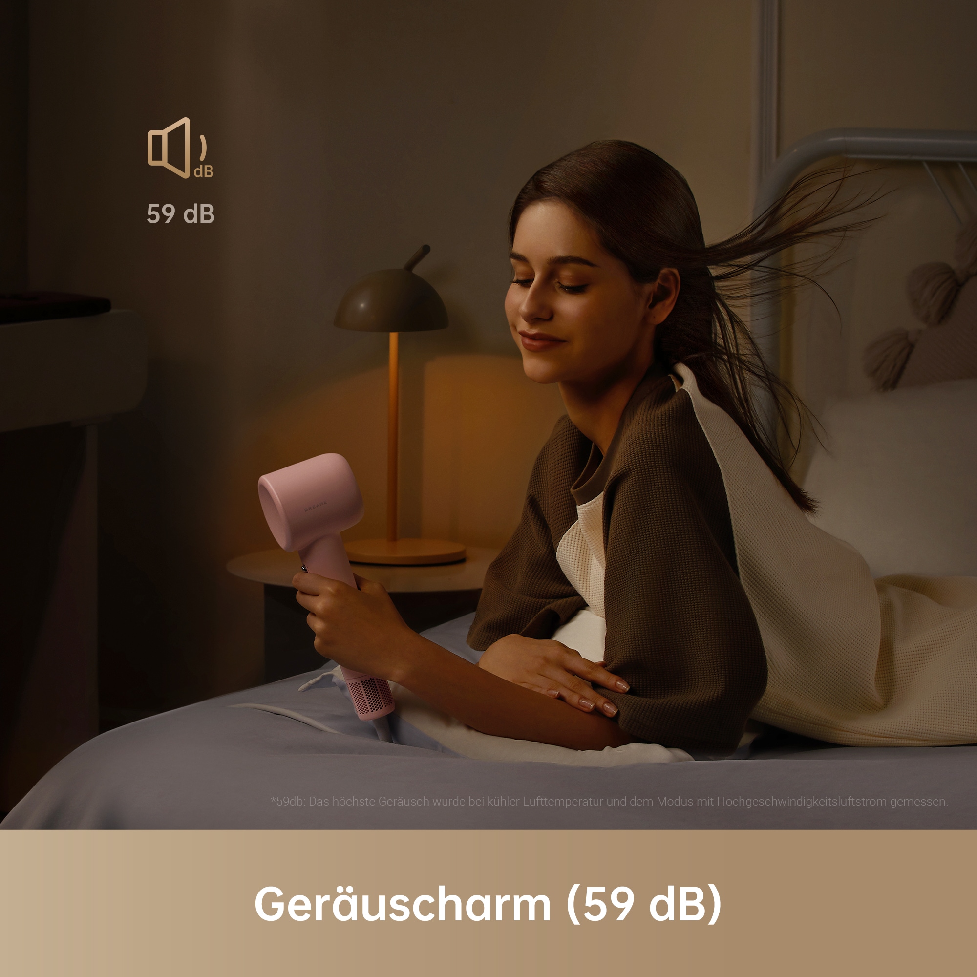 Dreame Haartrockner »Dreame Gleam«, 1 Aufsätze, 200 Mio. Anionen, konstante Temperatur, geringes Gewicht von nur 330g