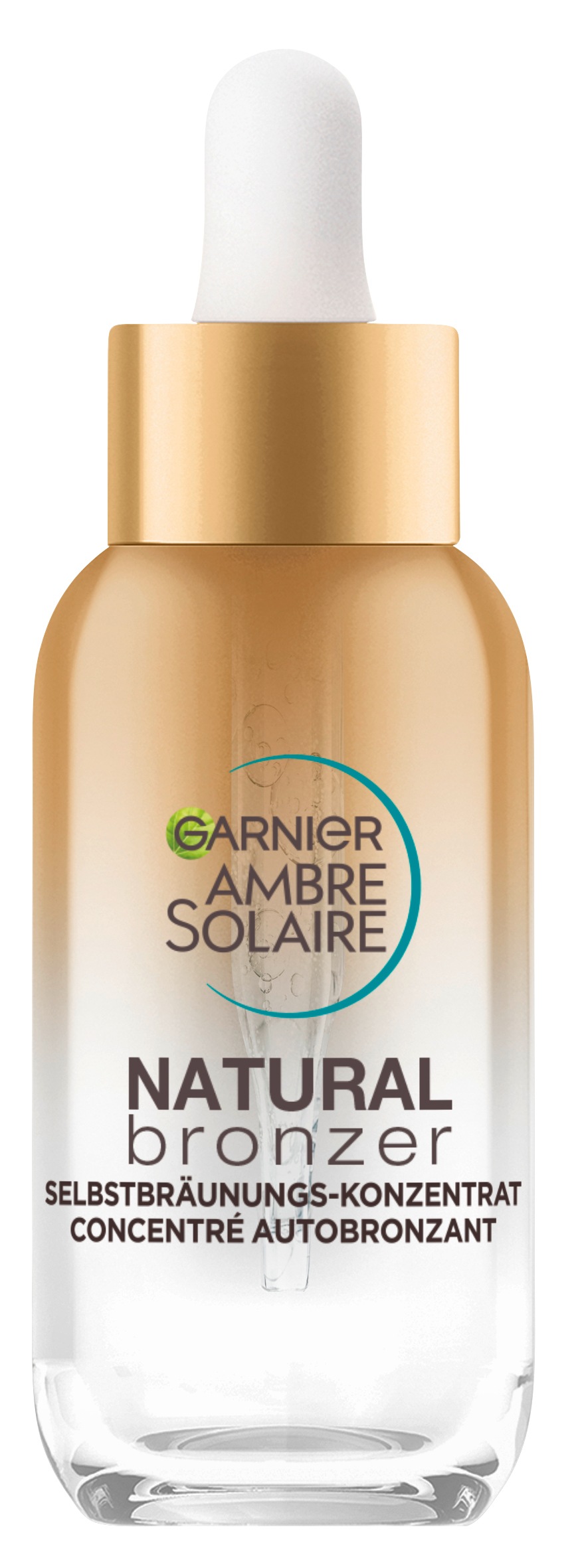 GARNIER Selbstbräunungskonzentrat »AMBRE SOLAIRE NATUTRAL BRONZER« sorgt für einen Teint, pflegt die Haut zugleich, zieht schnell ein