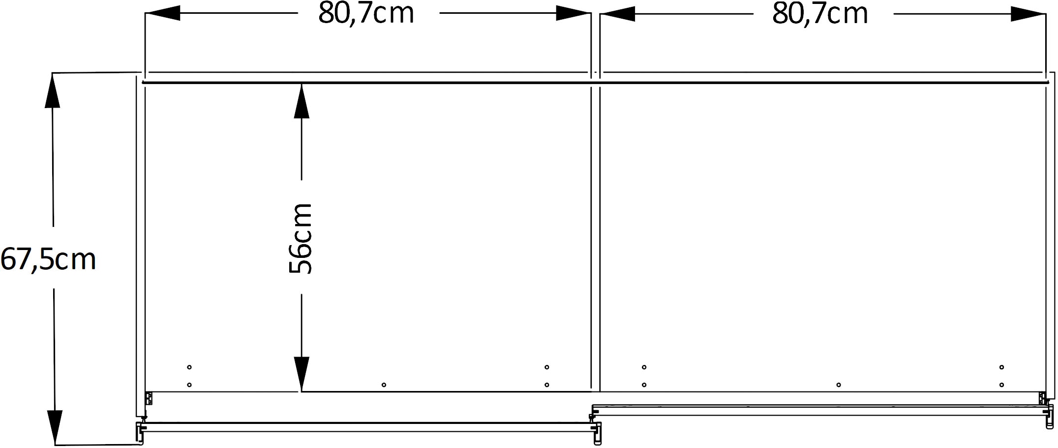 STAUD Schwebetürenschrank »Includo, Made in Germany« Mit vier verschiedenen Ausstattungsvarianten