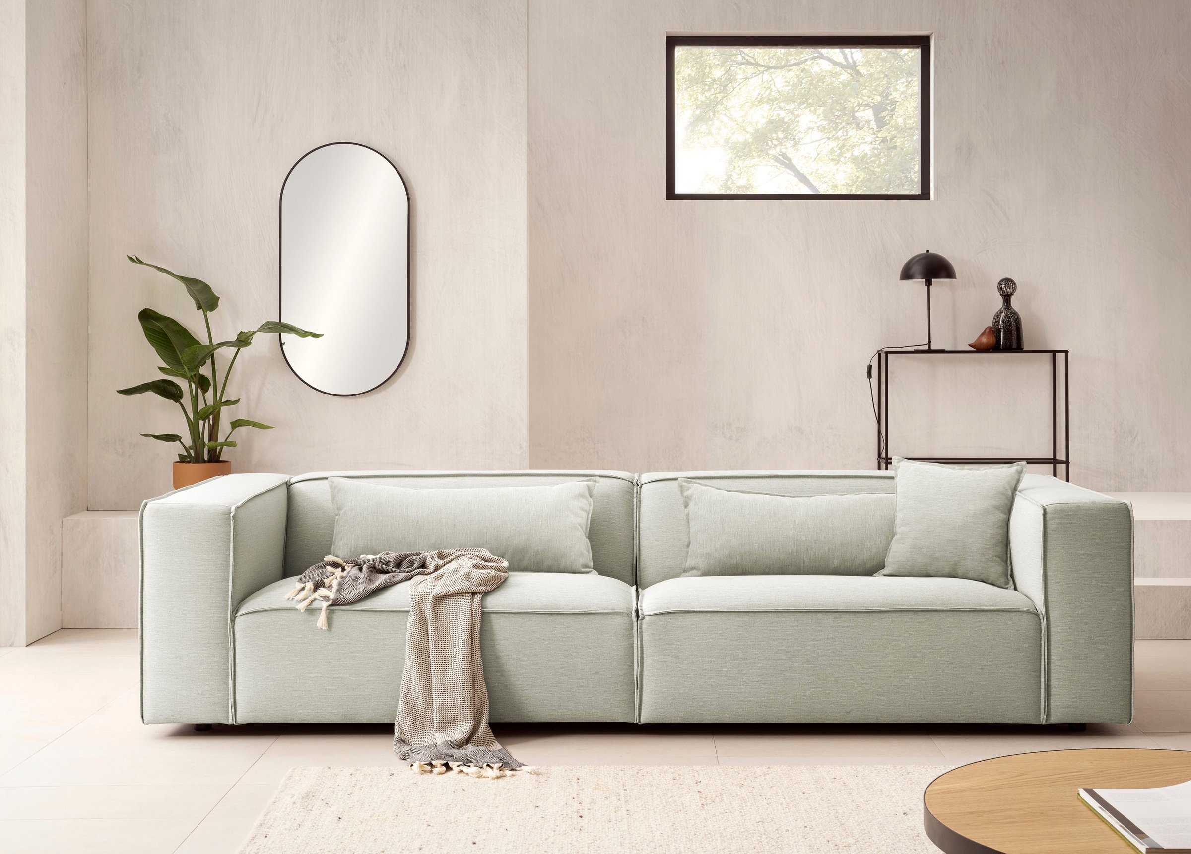 LeGer Home by Lena Gercke 3-Sitzer »PIARA, Couch mit Kedernaht, Sofa in Cor günstig online kaufen