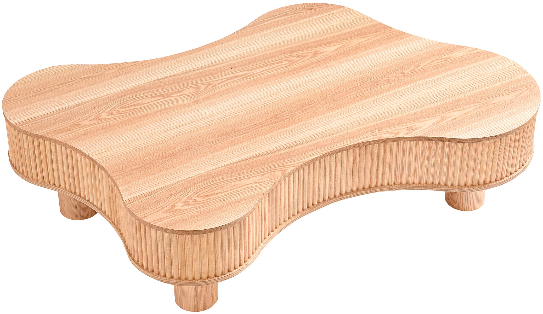 SalesFever Couchtisch, (1 St.), mit Massivholz-Lamellen