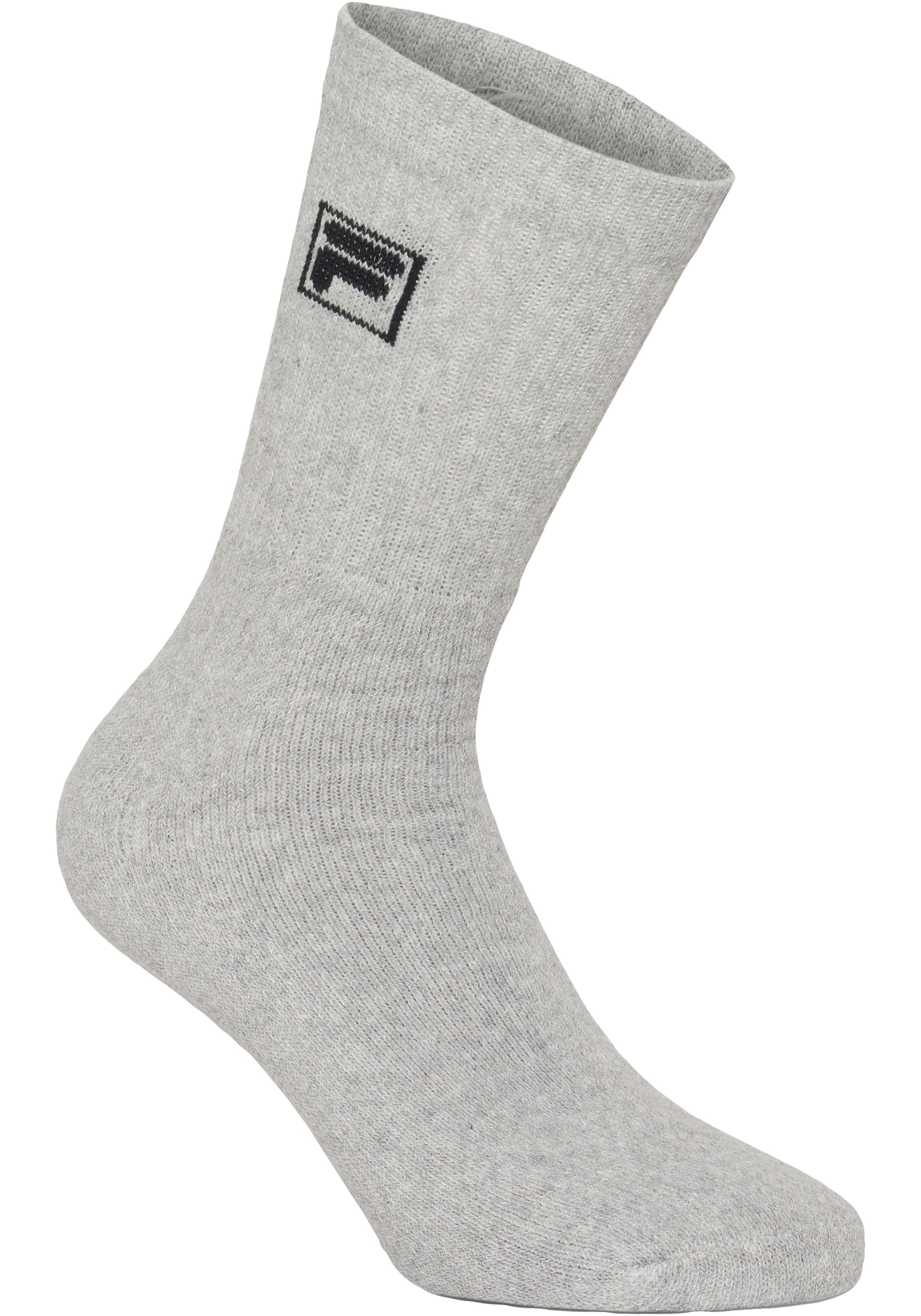 Fila Sportsocken »UNISEX CREW TENNIS FULL TERRY SOCKS«, (9 Paar), mit langem Rippenbündchen