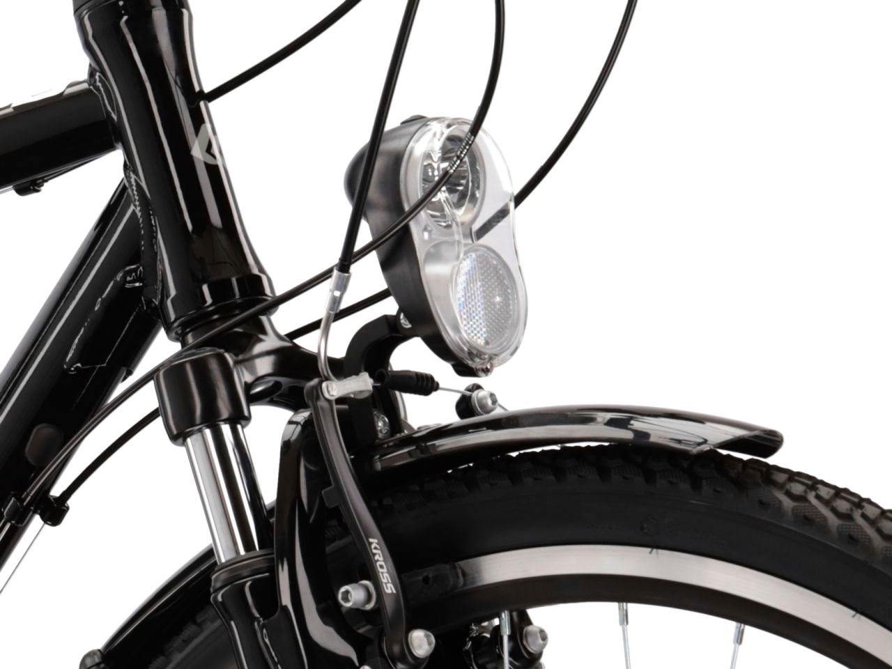 Kross Trekkingrad »KROSS Trekkingrad Trans 1.0 28" schwarz«, 21 Gang, Shimano, TOURNEY TY300 Schaltwerk, Kettenschaltung