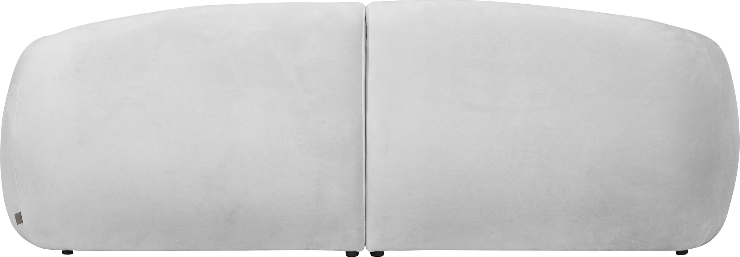 LeGer Home by Lena Gercke Big-Sofa »YANI Designersofa, organische Form, Maße B/T/H: 240/64/81 cm«, mit Wellenunterfederung, auch in Bouclé, passend zur Serie