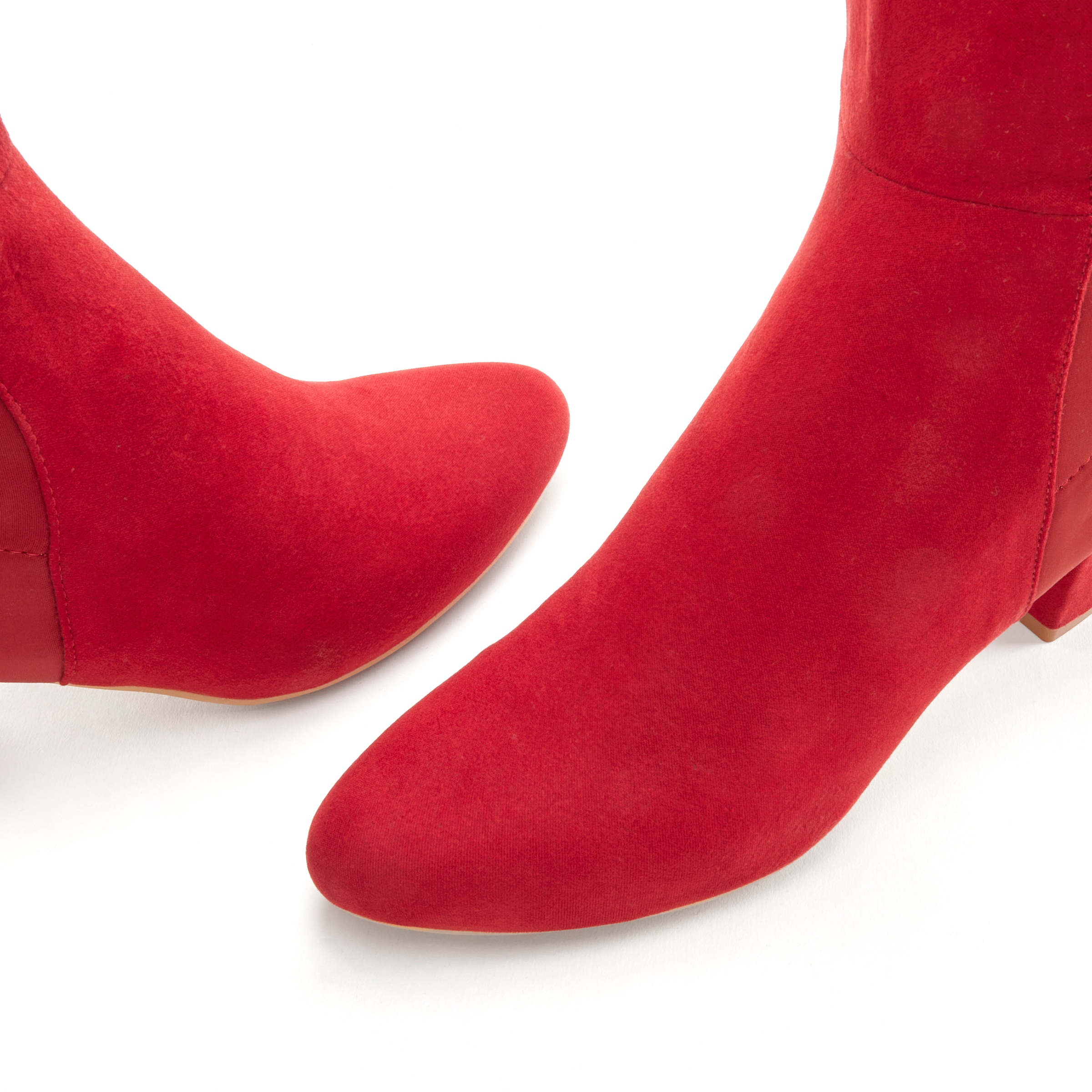 LASCANA Stiefel  mit Stretcheinsatz und Langschaft, Stiefelette, Langer Stiefel  VEGAN