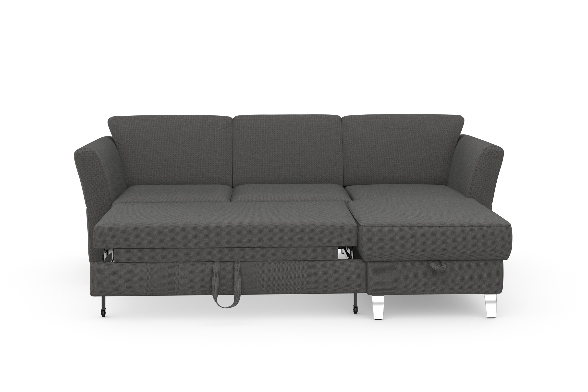 sit&more Ecksofa »Visby L-Form«, wahlweise mit Bettfunktion und Bettkasten, frei im Raum stellbar