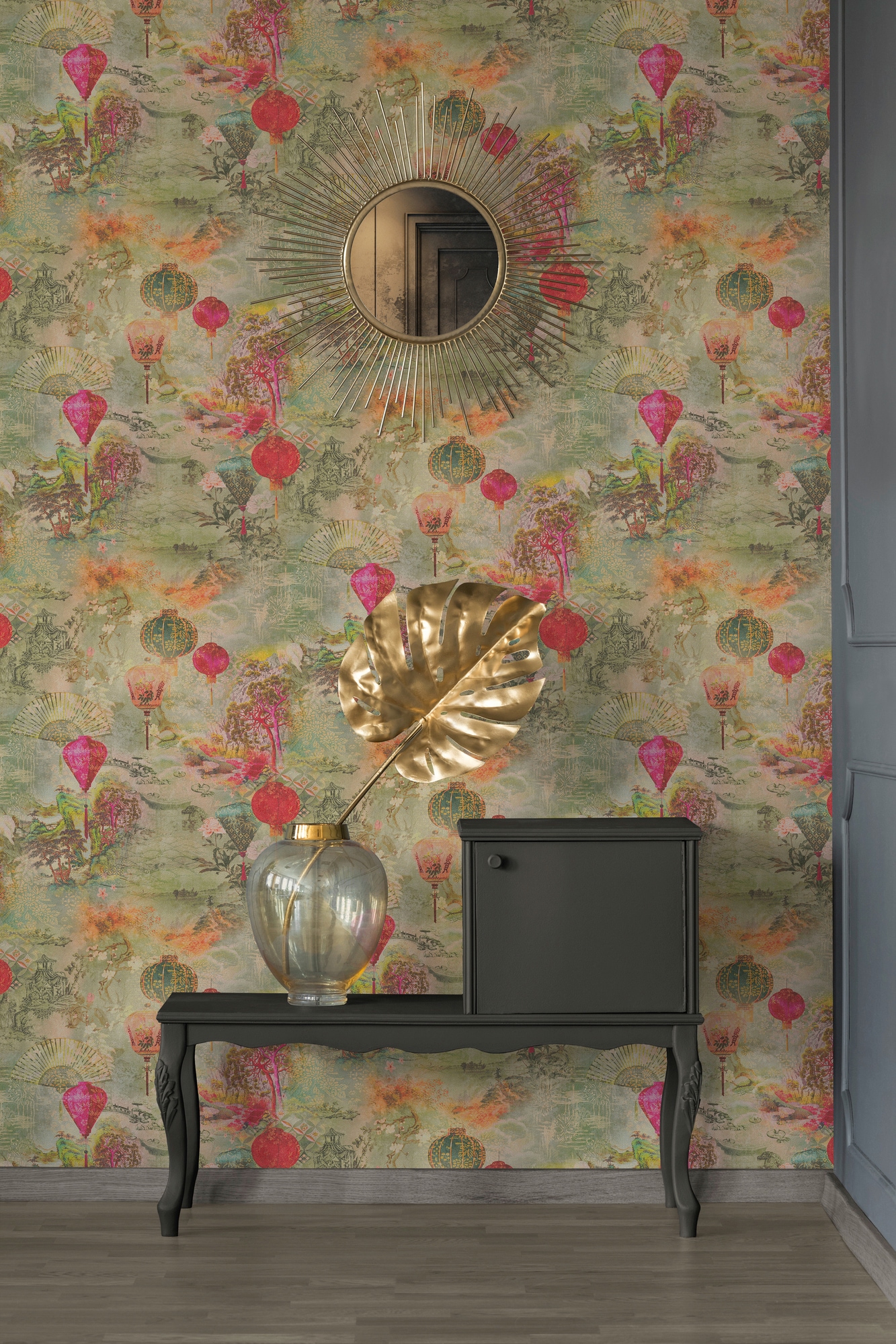 A.S. Création Vliestapete »Asian Fusion«, asiatisch-floral-Motiv, Ausgefallene Tapete Japanisch Tapeten Wohnzimmer Schlafzimmer Küche