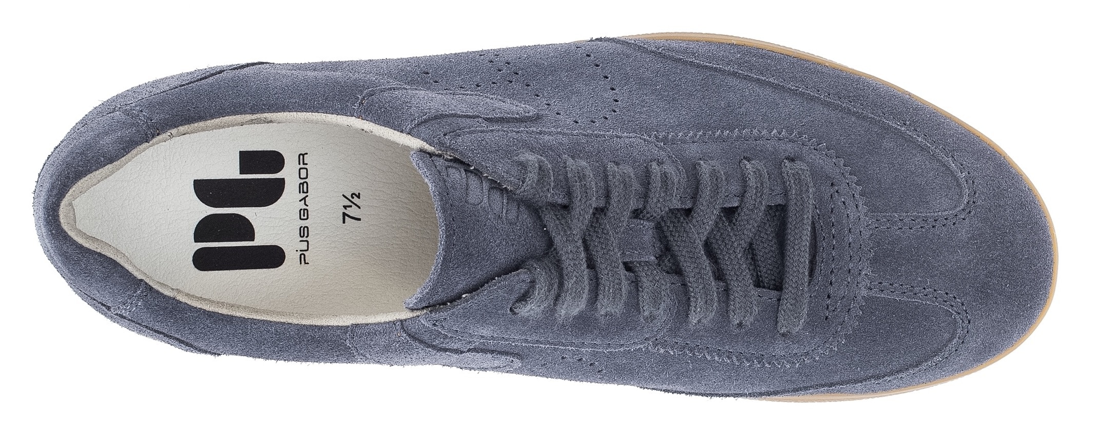 Pius Gabor Sneaker  , Freizeitschuh, Schnürschuh, Halbschuh mit Perforation, G-Weite