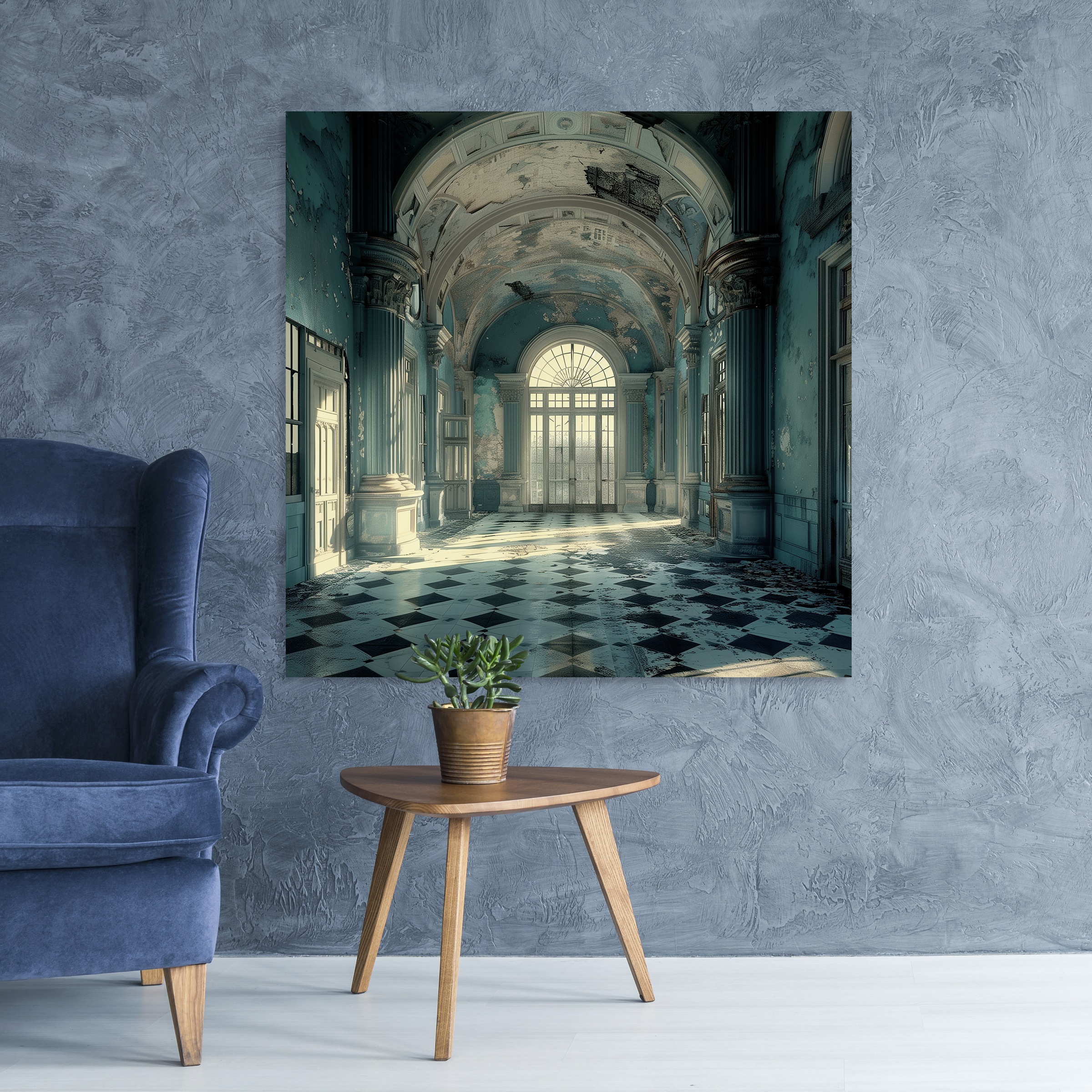 queence Acrylglasbild »Lost Places« Architektonische Elemente   Elemente de günstig online kaufen