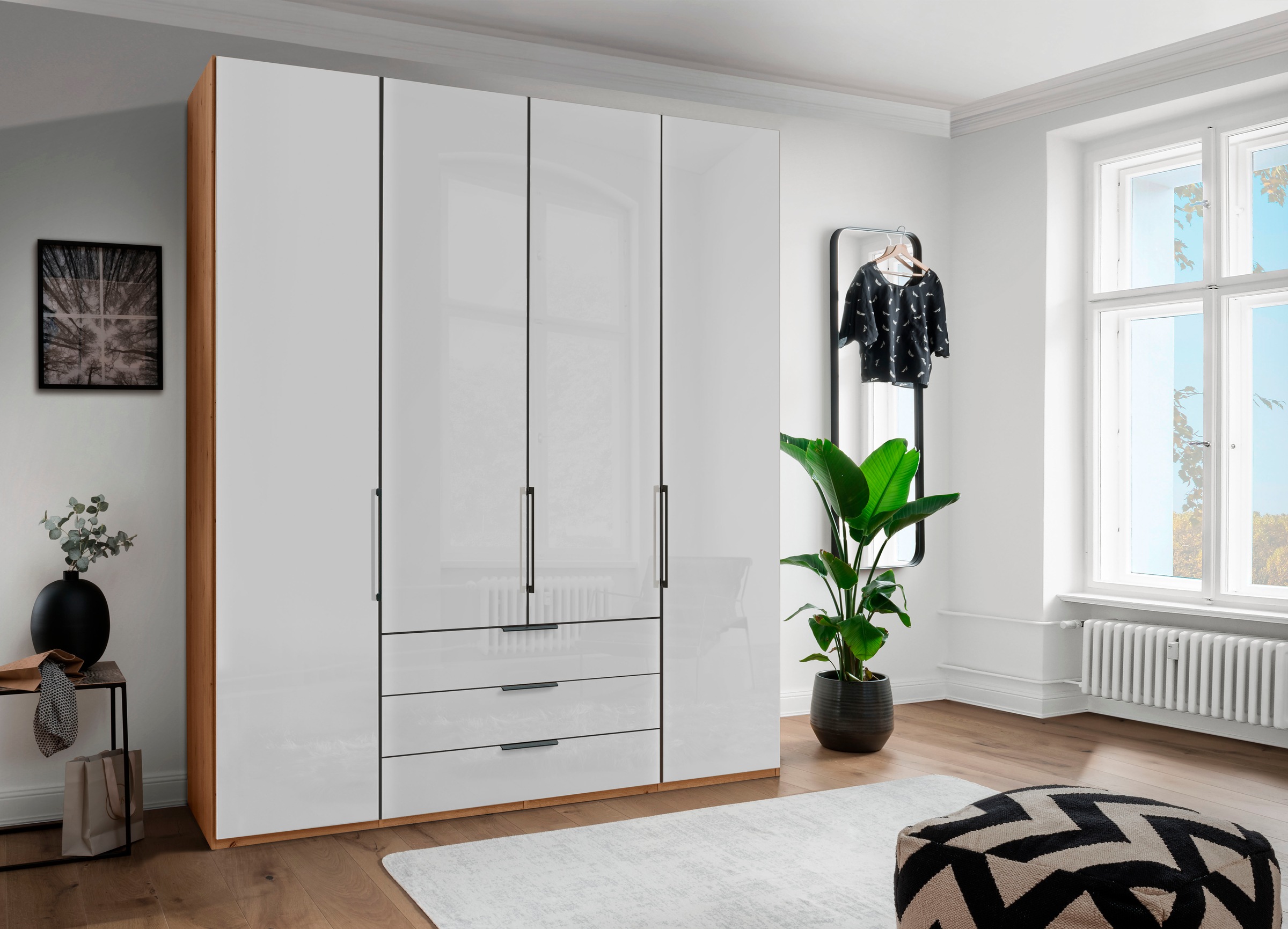 WIEMANN Falttürenschrank "Monaco", mit Glasfront sowie hochwertigen Beschlä günstig online kaufen
