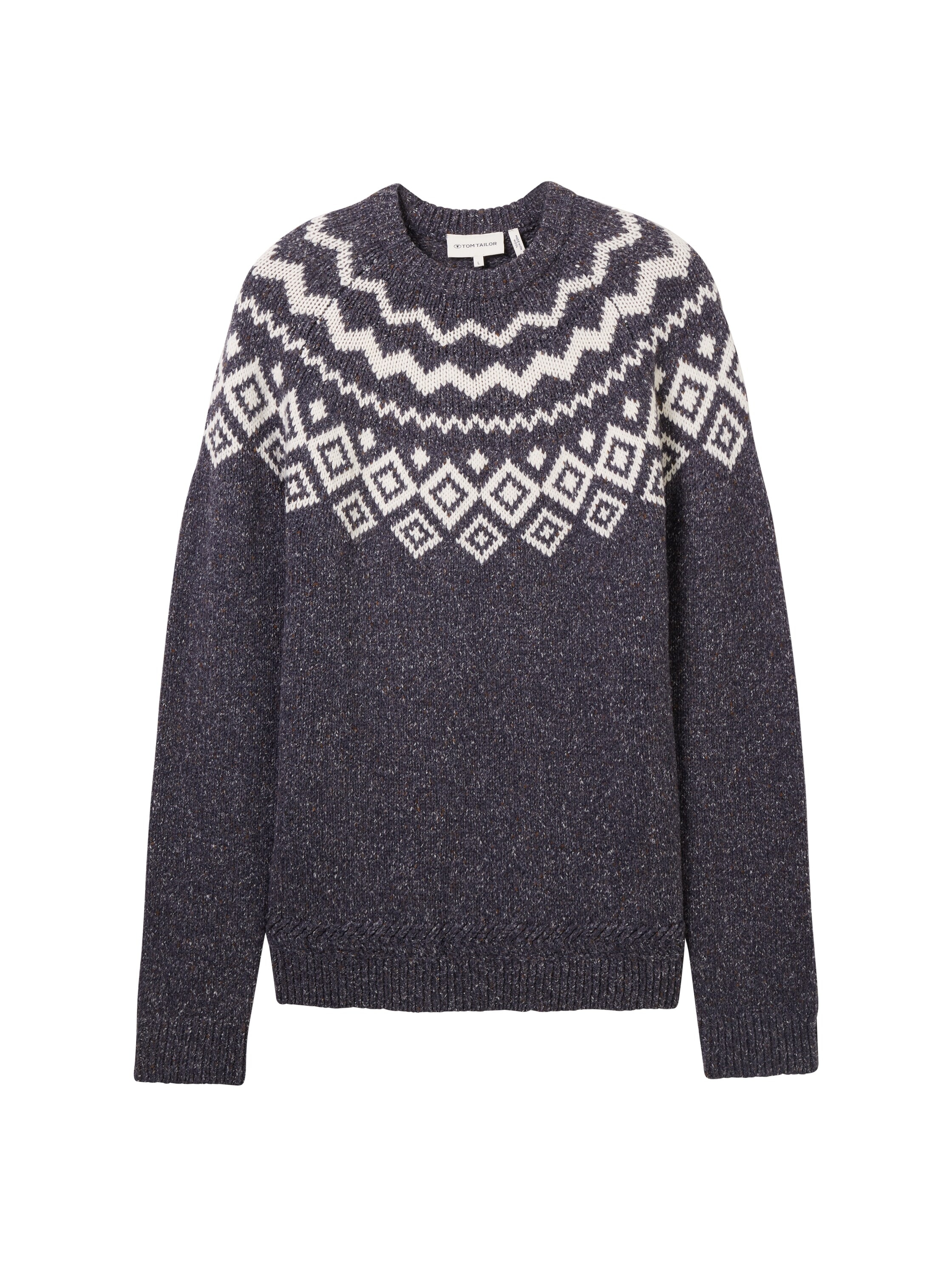 TOM TAILOR Strickpullover, mit Twotone-Muster