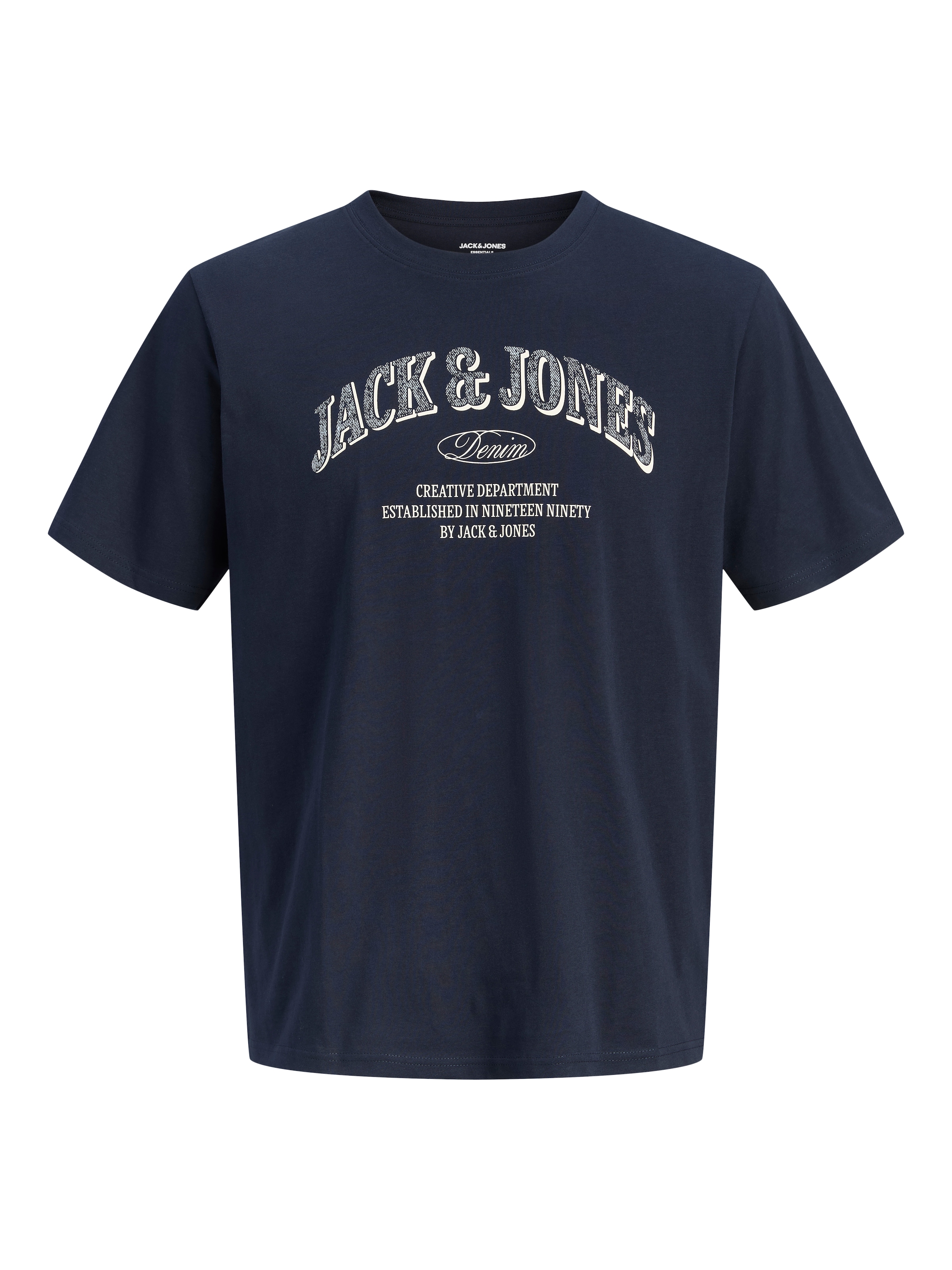 Jack & Jones PlusSize T-Shirt »JJEDENVER LOGO TEE SS O-NECK SN PLS« Baumwolle, locker geschnitten