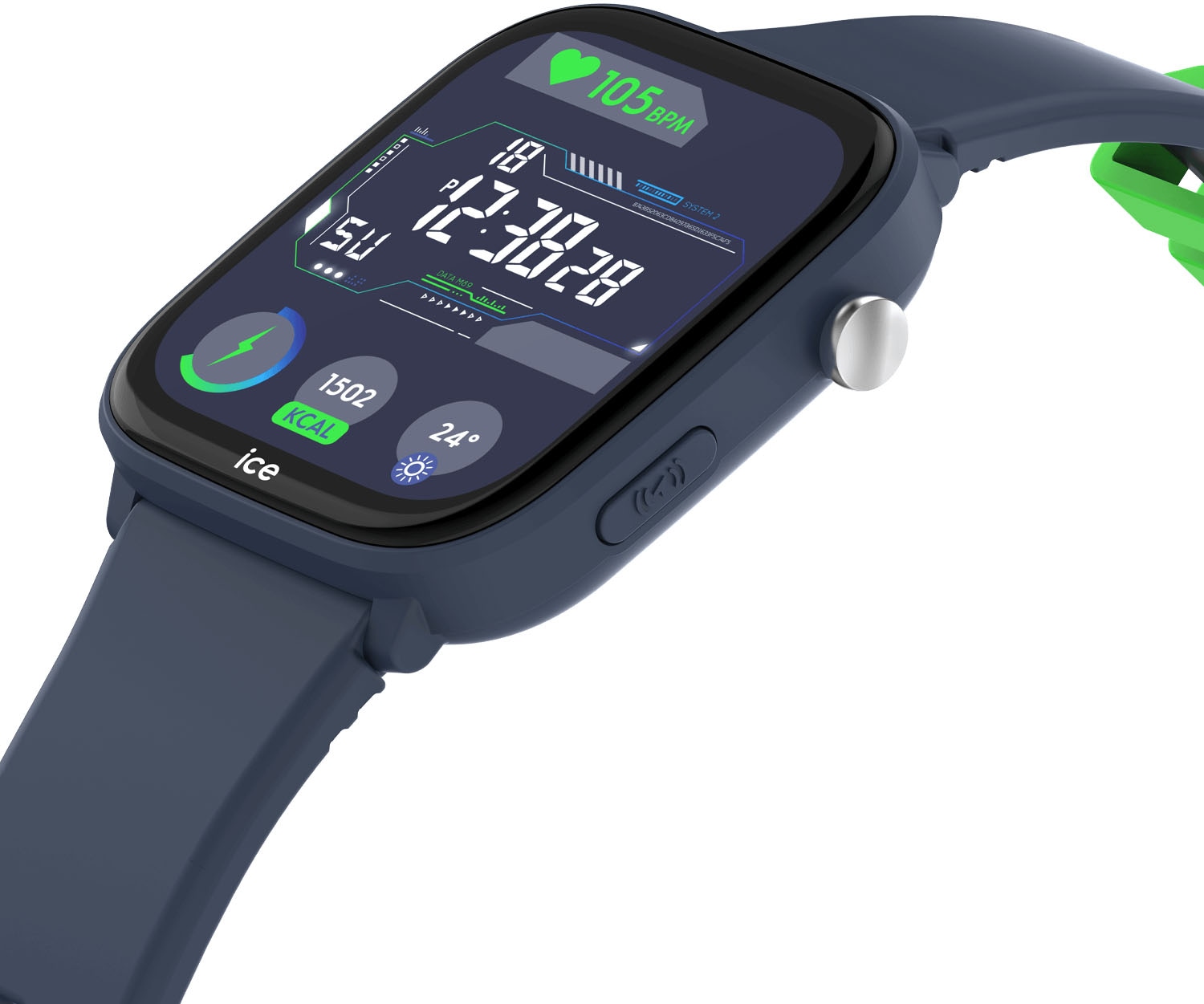 ice-watch Smartwatch »ICE smart junior 3.0 - Find My - 1.75«, Armbanduhr, Kinderuhr, Silikonarmband, Bluetooth, Geschenkidee,digital