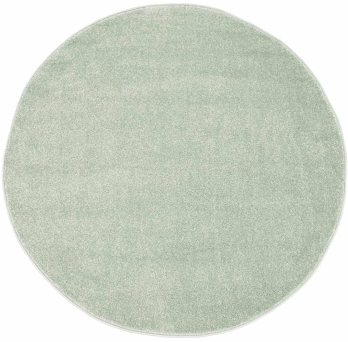 Carpet City Teppich »Moda Soft 2081«, rund, 11 mm Höhe, Kurzflor, Uni Farbe günstig online kaufen