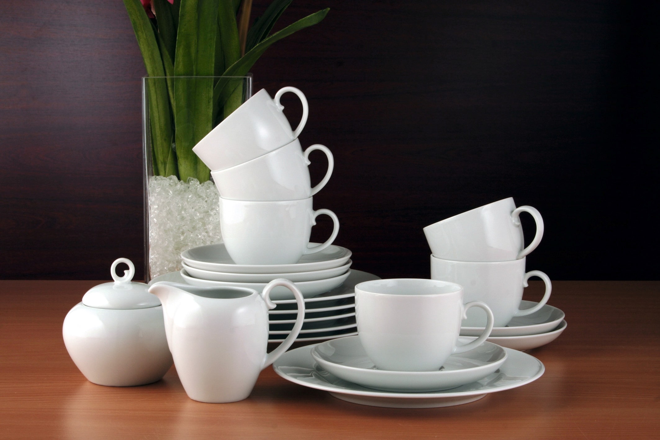 Seltmann Weiden Kaffeeservice »Geschirr-Set, Service Rondo«, (Set, 18 tlg.), Tassen, Teller, Untertassen, 18 Teile, für 6 Personen Made in Germany