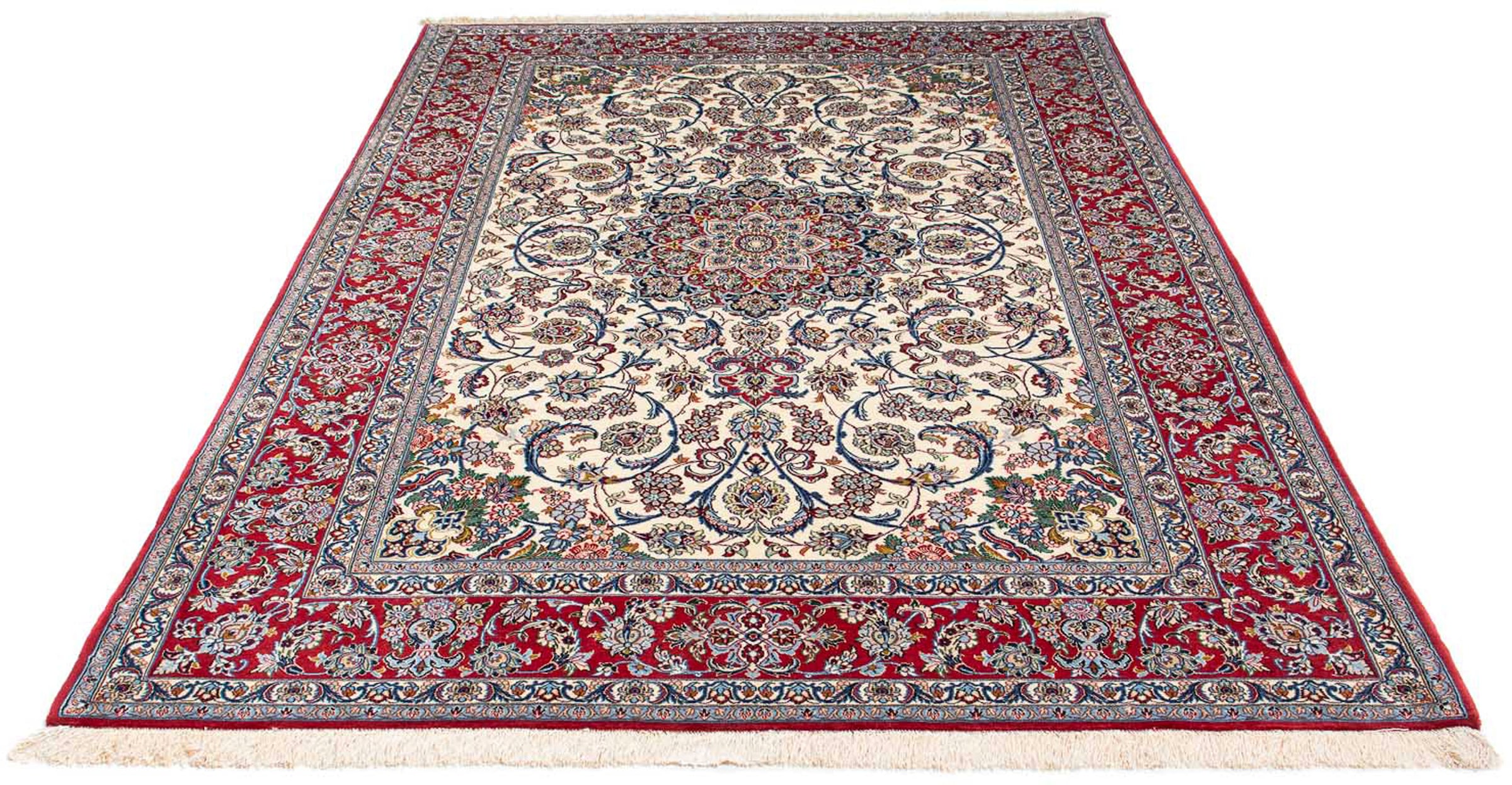 morgenland Orientteppich »Perser - Isfahan - Premium - 238 x 161 cm - beige günstig online kaufen