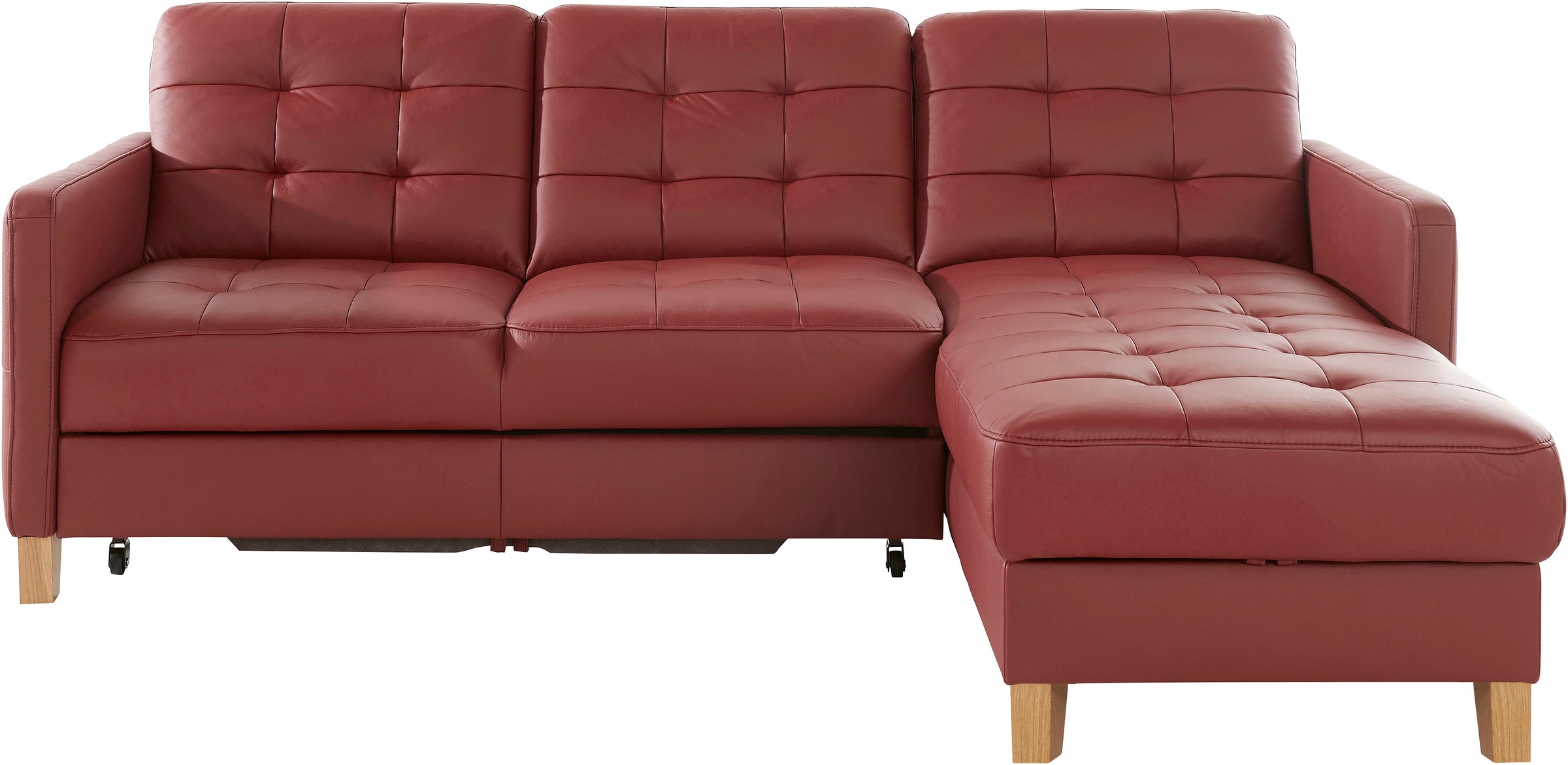 exxpo - sofa fashion Ecksofa »Elio, kompakt und komfortabel, bequem und zeitloses Design, L-Form«, wahlweise mit Bettfunktion