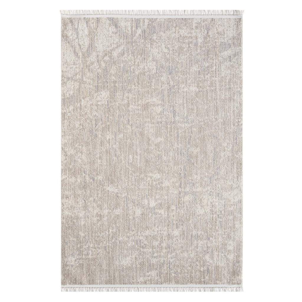 Carpet City Teppich »CLASICO 9150«, rechteckig, 11 mm Höhe, Läufer, Kurzflor, Hochtief-Muster, Boho, Fransen, Wohnzimmer