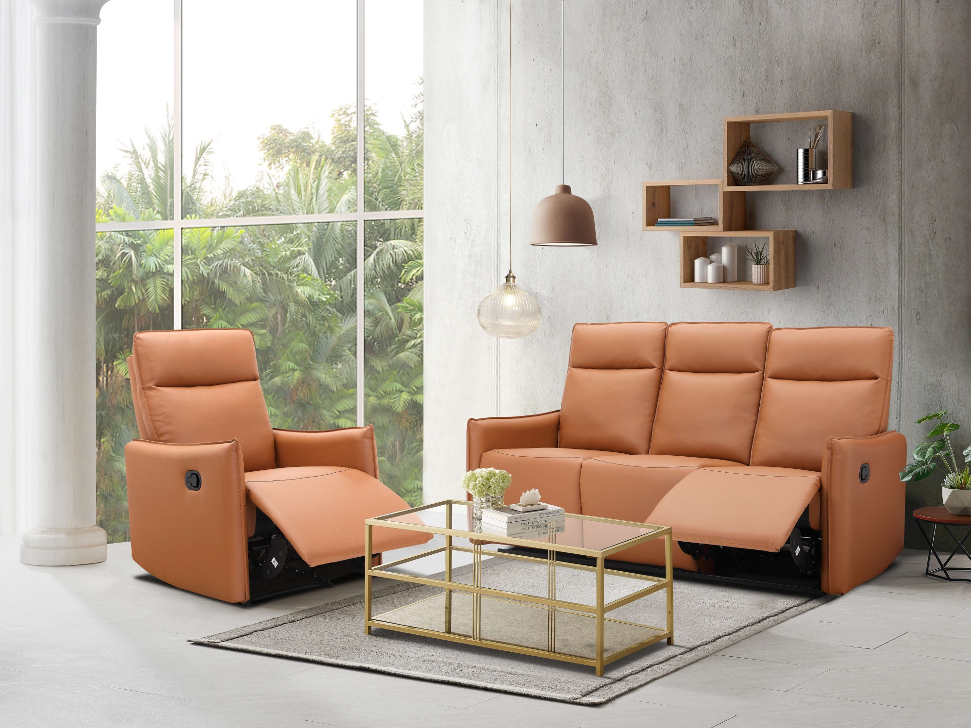 Dorel Home Relaxsessel »Lugo, TV-Sessel, Sessel Wohnzimmer mit Schlaffunktion,«, Loungesessel mit manueller Relaxfunktion