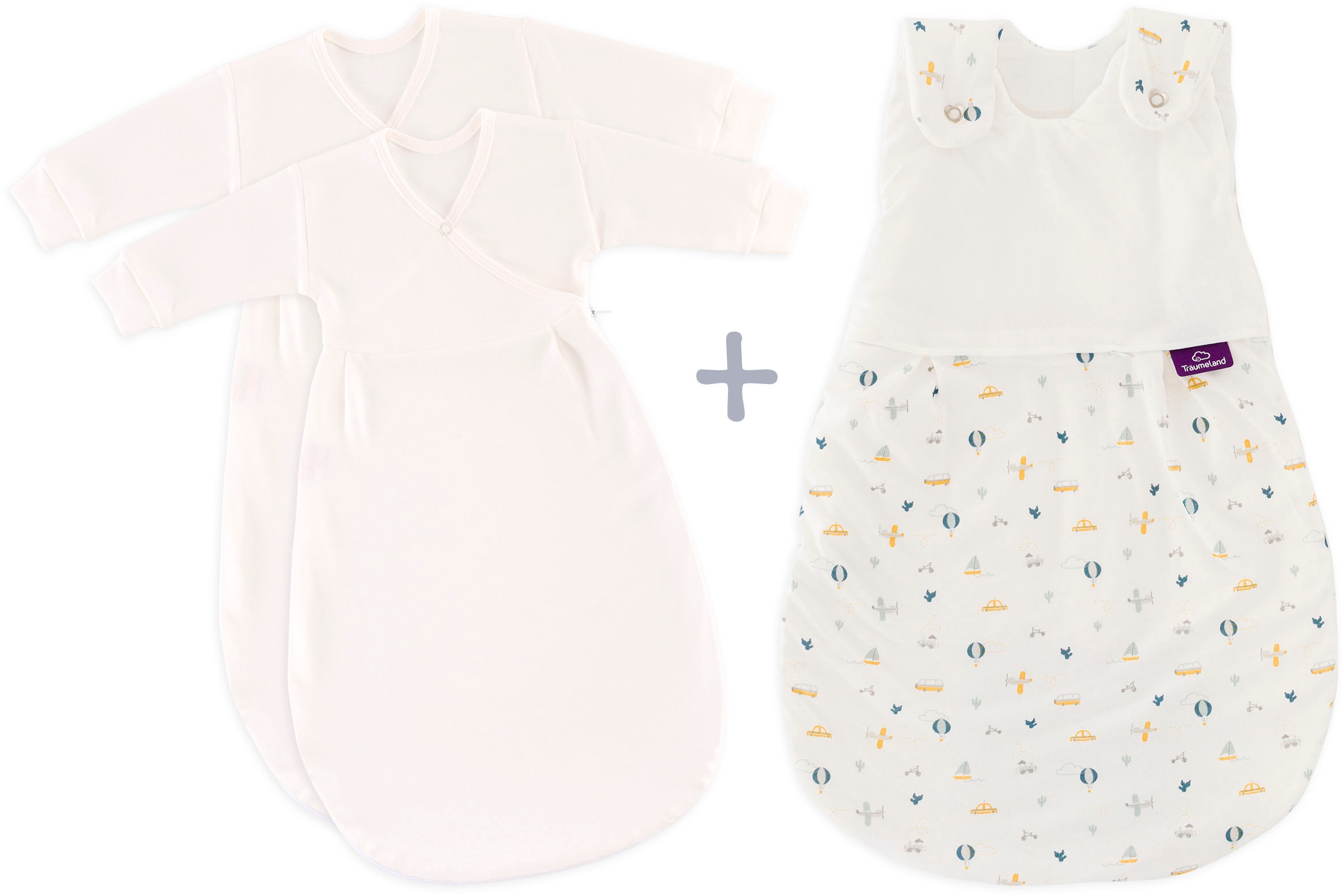 Träumeland Babyschlafsack »3tlg. Set LIEBMICH, Design BrummBrumm« günstig online kaufen
