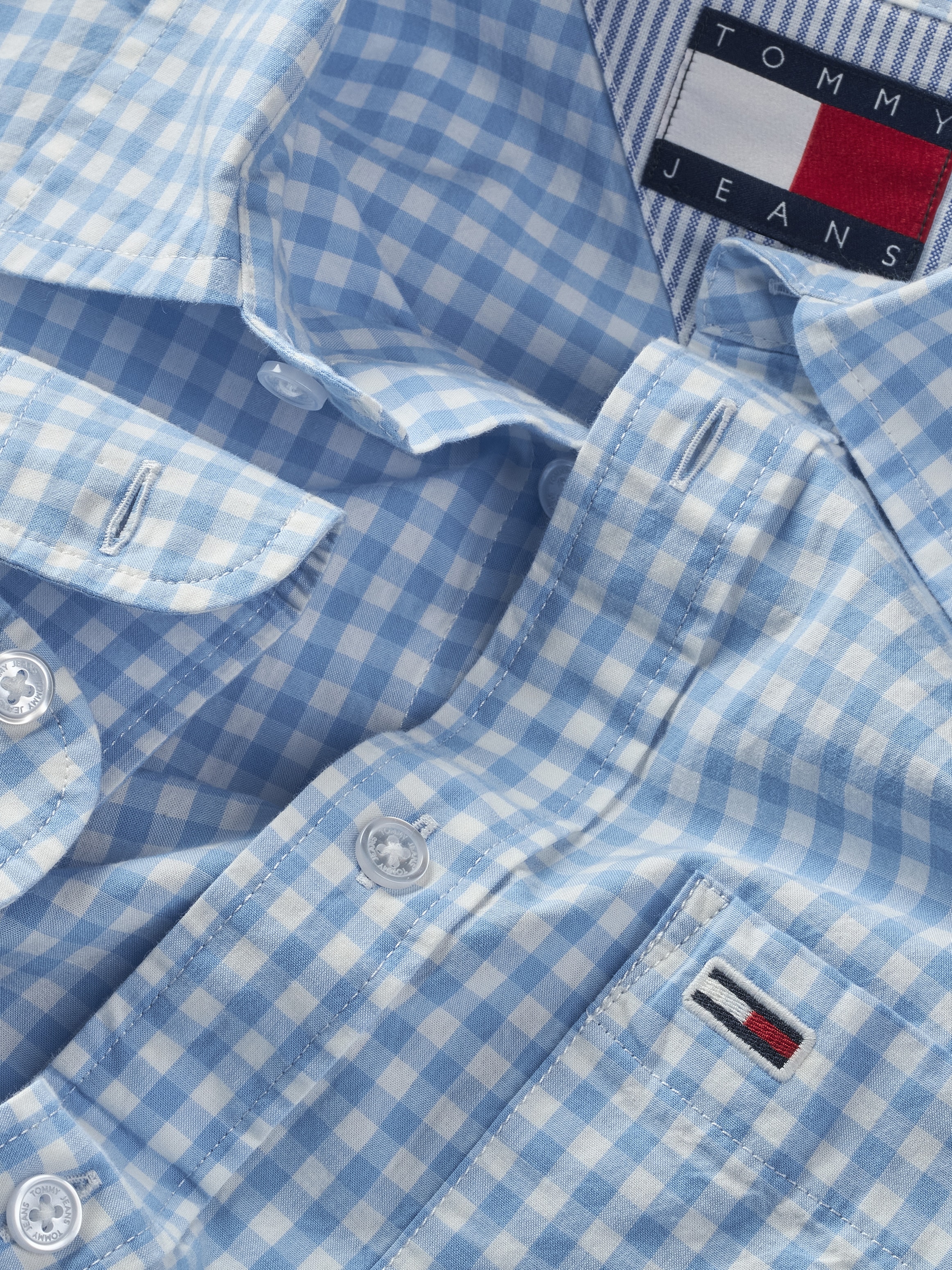 Tommy Jeans Karohemd »TJM POPLIN CHECK SHIRT«, mit Karomuster