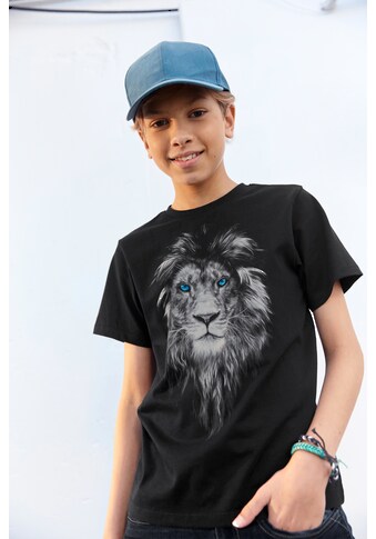 T-Shirt »LION WITH BLUE EYES«