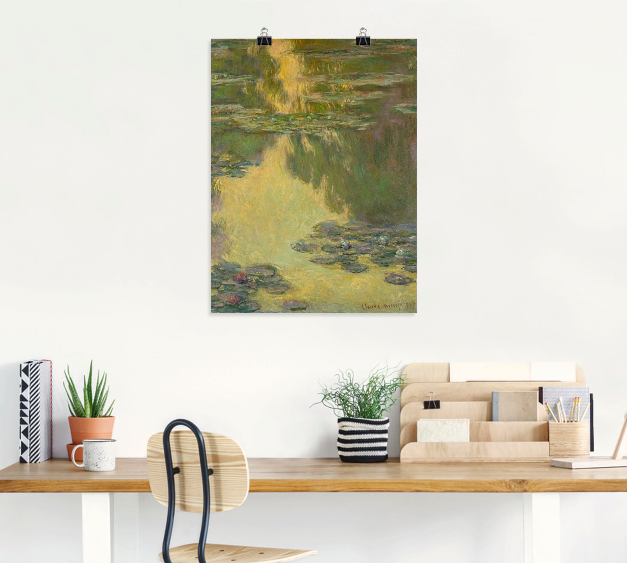 Artland Kunstdruck »Nymphéas. 1907.«, Blumen, (1 St.), als Alubild, Leinwandbild, Wandaufkleber oder Poster in versch. Größen