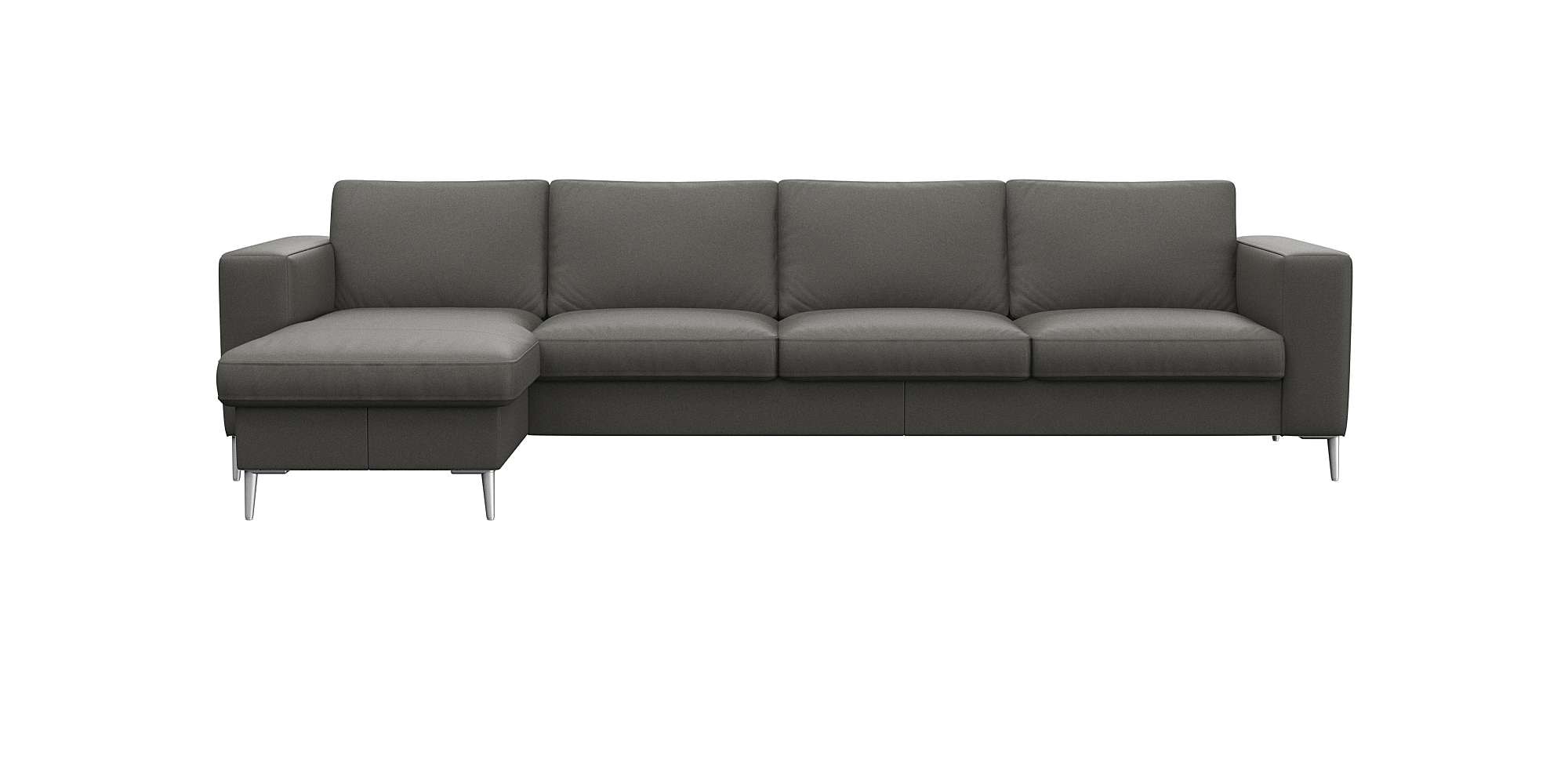 FLEXLUX Ecksofa "Fiore, super Sitzkomfort durch Kaltschaum im Sitz, L-Form" günstig online kaufen