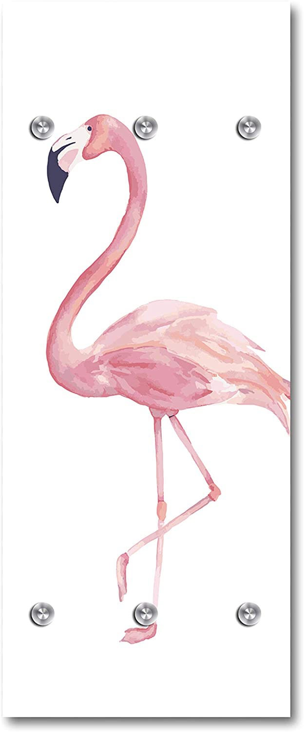 queence Garderobenleiste »Flamingo«, mit 6 Haken, 50 x 120 cm günstig online kaufen