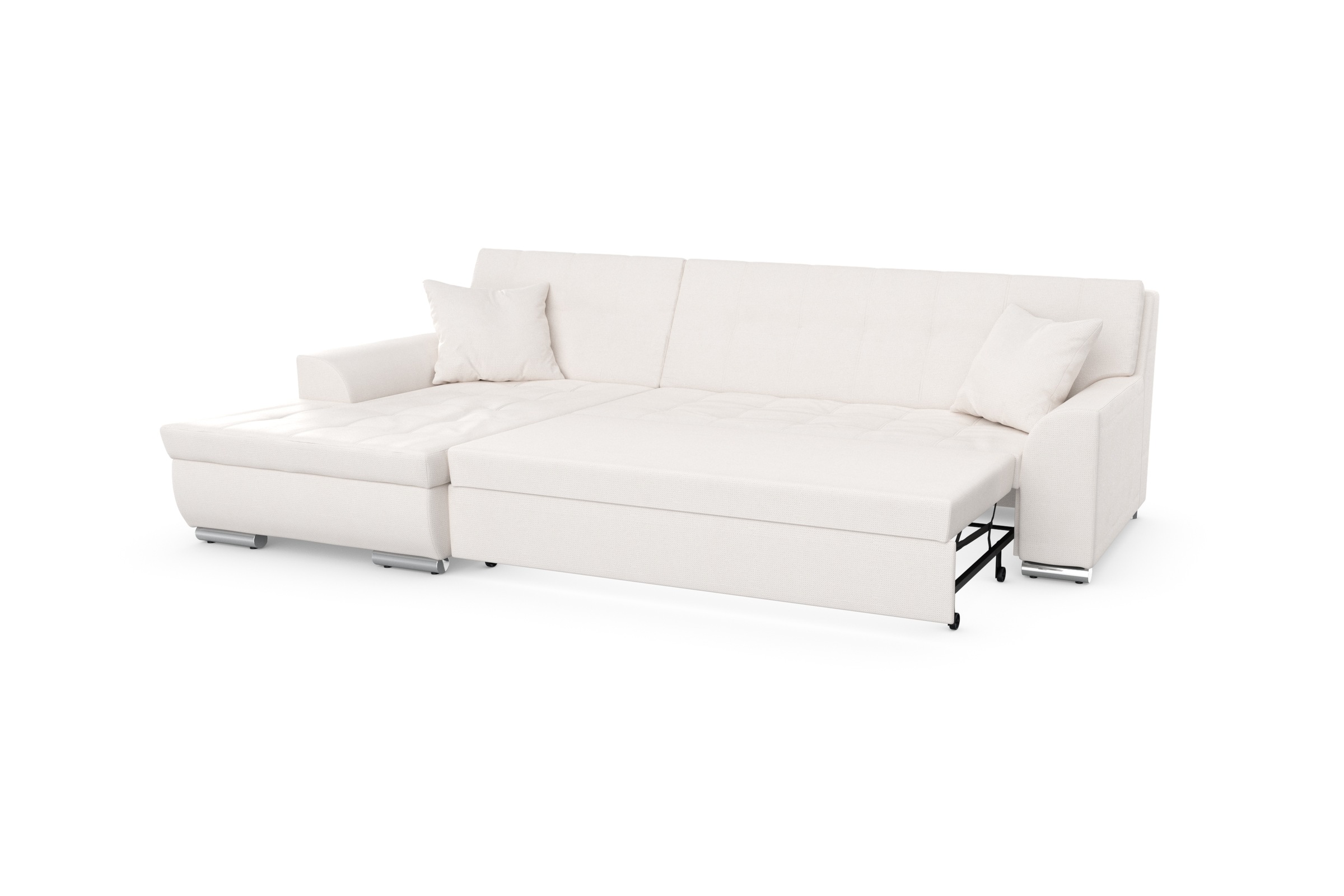 DOMO collection Ecksofa Treviso, wahlweise mit Bettfunktion, incl. Zierkissen