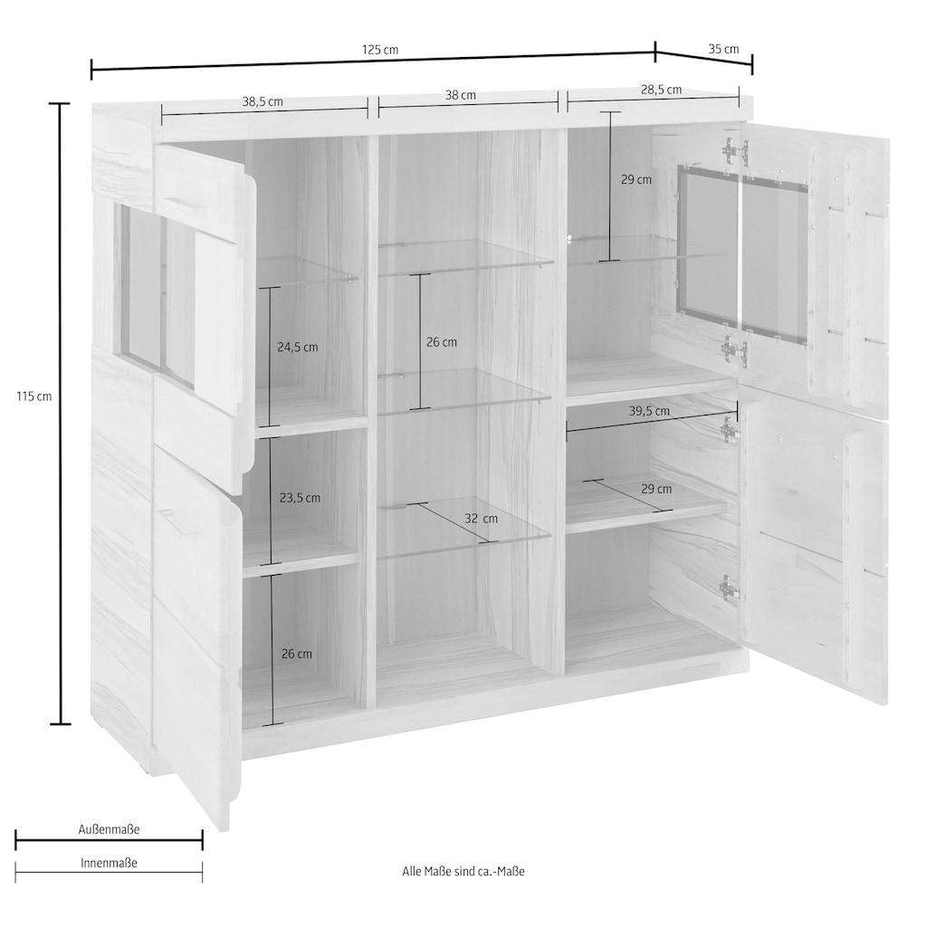 Woltra Highboard »Ribe«