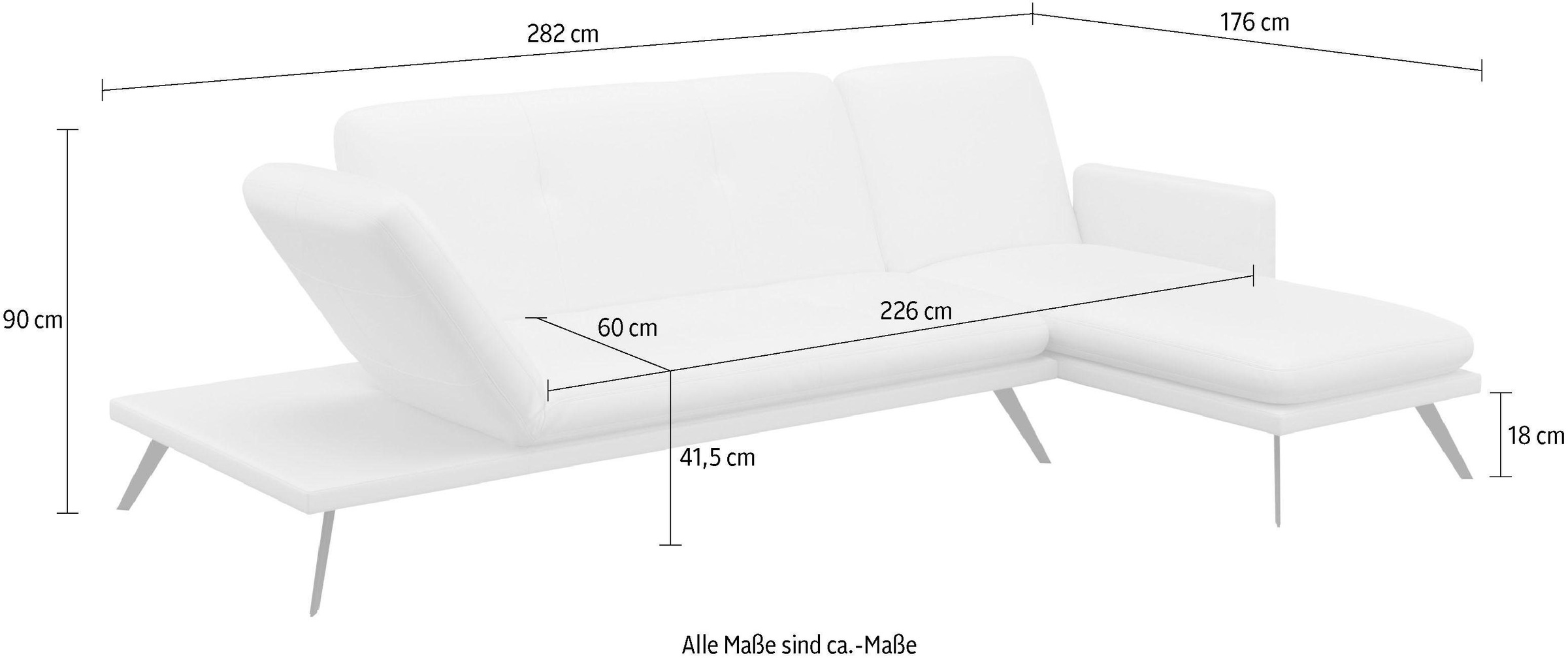 machalke® Ecksofa »butterfly, L-Form«