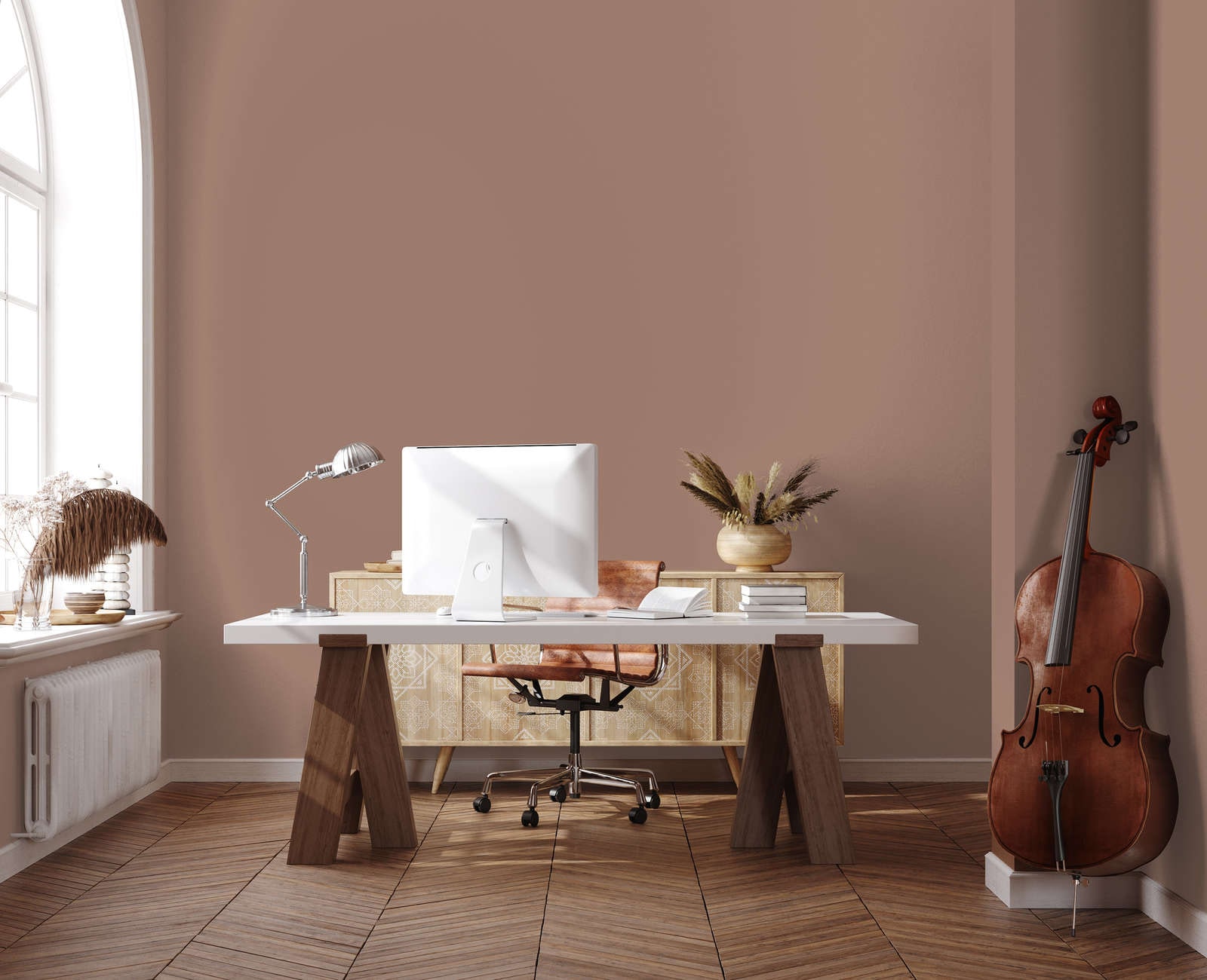 A.S. Création Wandfarbe »Premium Innenwandfarbe PURO Tuchmatt rosy beige« ideal für Wohnzimmer, Schlafzimmer, Flur und Küche, Farbwelt Beige