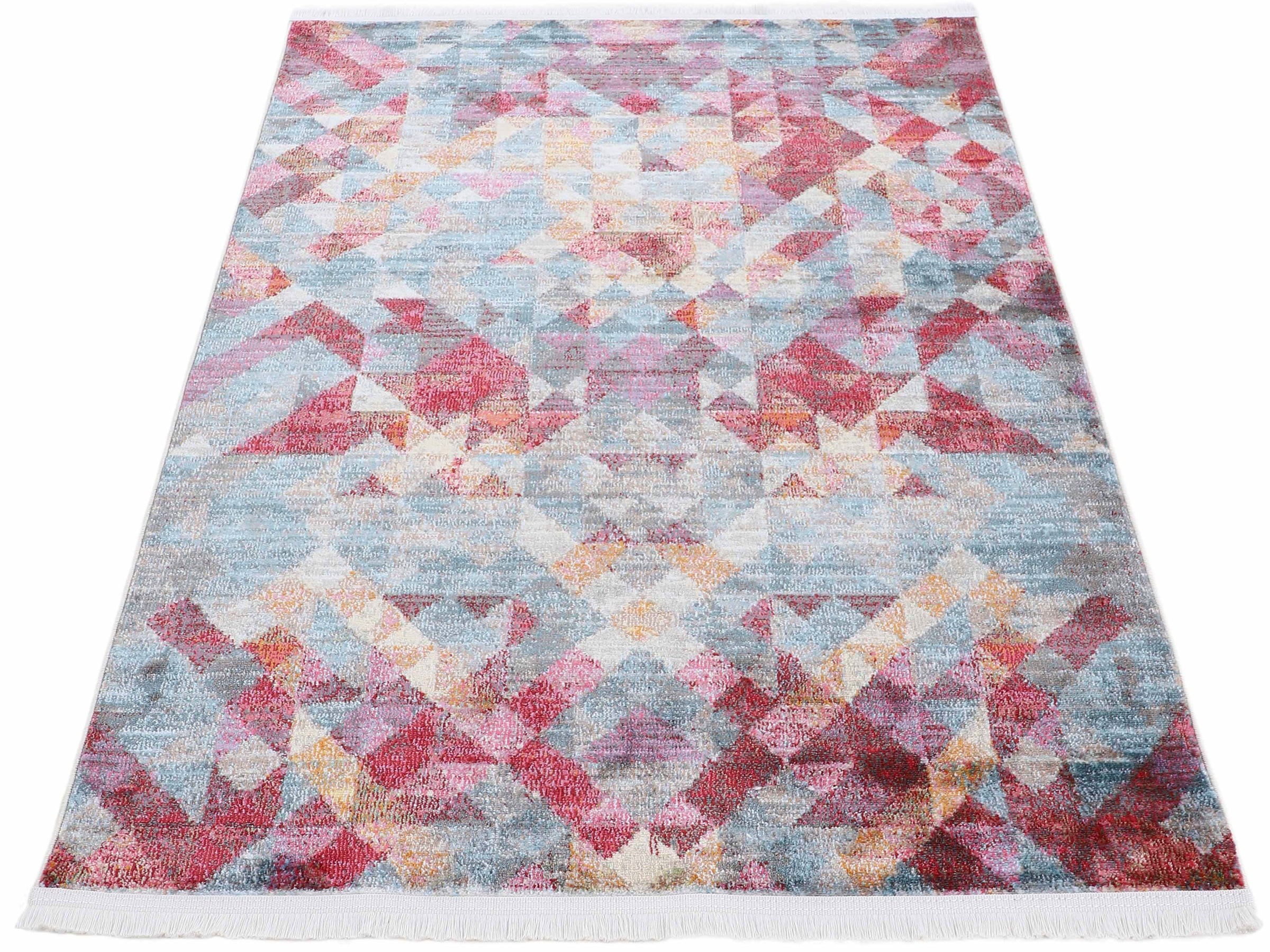 carpetfine Teppich »Lori«, rechteckig, 7 mm Höhe, Vintage Grafisch Design, günstig online kaufen