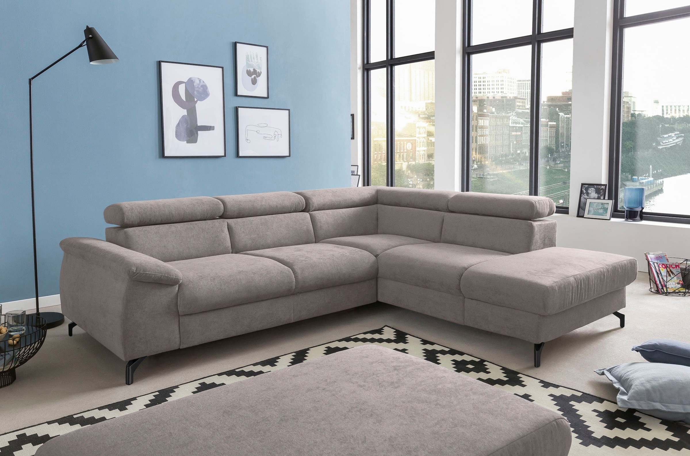 COTTA Polstergarnitur »Komaris L-Form«, (Set), Set bestehend aus: Ecksofa m günstig online kaufen