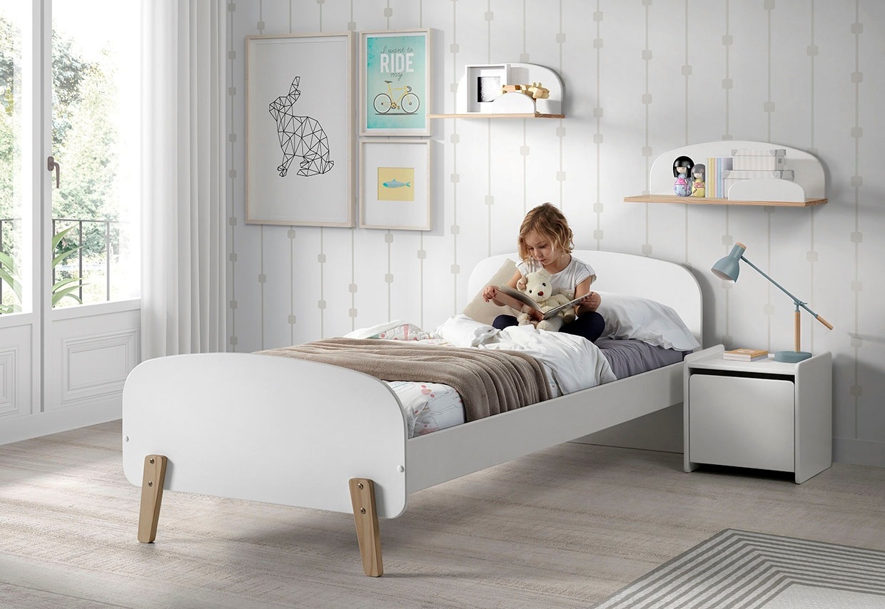 Vipack Kinderregal »Kiddy, Ablage Kiefer massiv, zum hängen« B/H/T ca. 45x21x25cm, universell einsetzbar, verschiedene Farben,  Wandregal MDF Komponenten lackiert, wahlweise 45cm oder 65cm breit