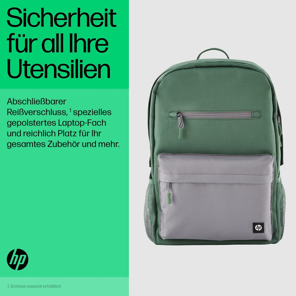 HP Notebook-Rucksack »Campus (grün)«