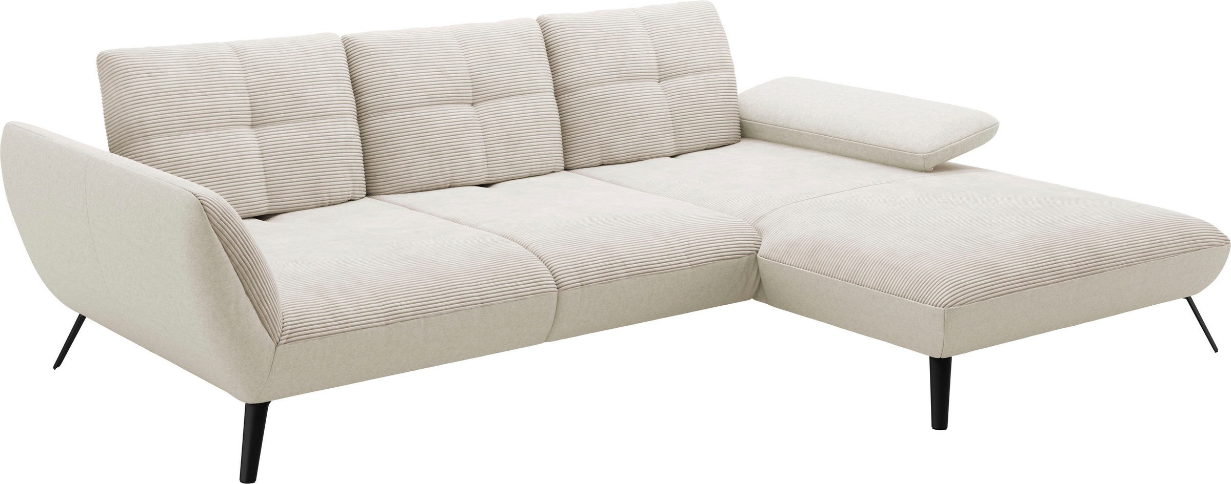 Places of Style Ecksofa »Mikado L-Form«, inkl. Sitztiefenverstellung und Armteilverstellung