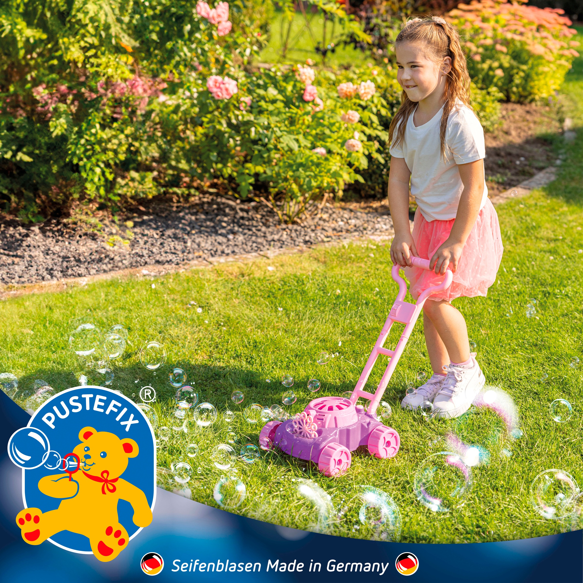 PUSTEFIX Seifenblasen Kanone »Bubble-Mower Rasenmäher«