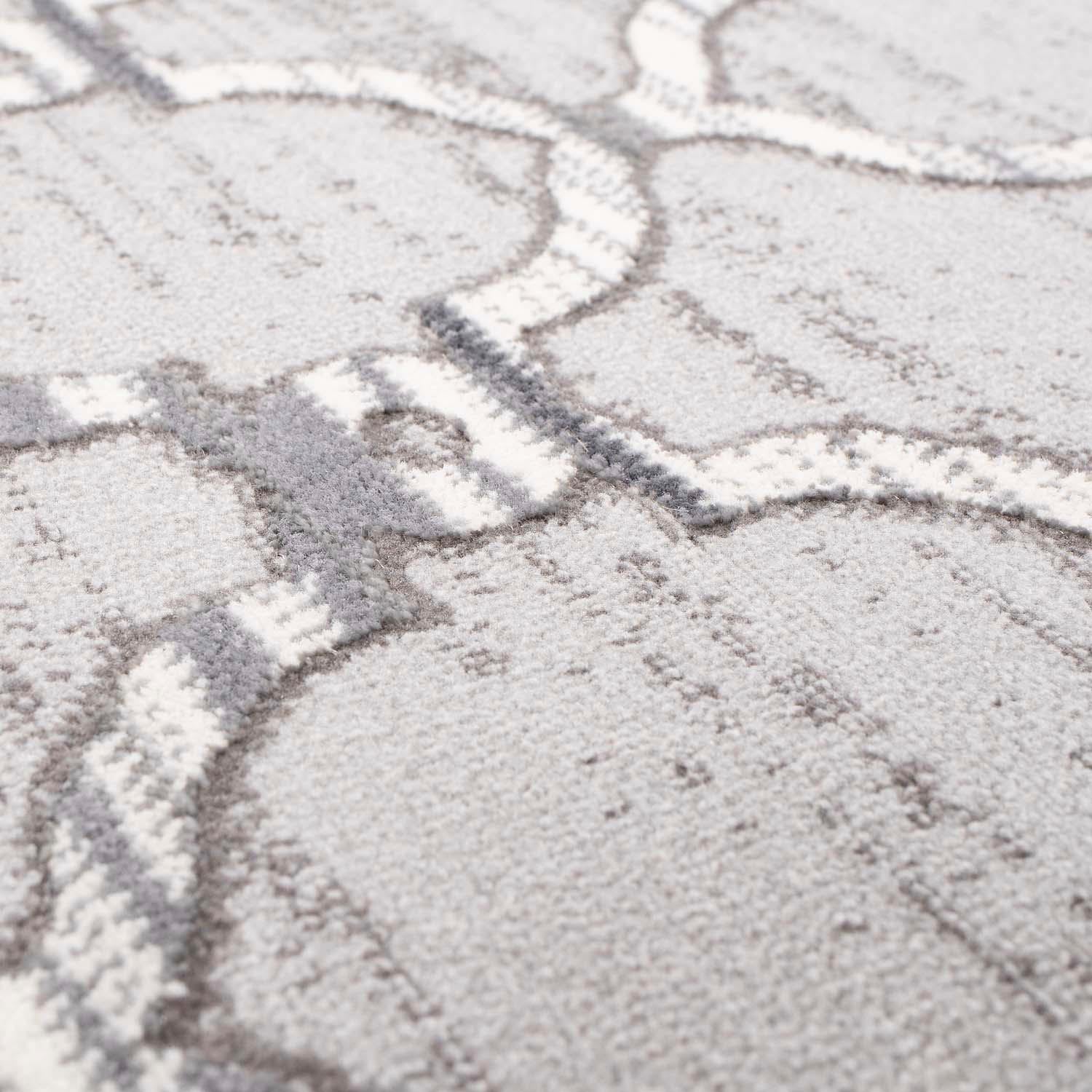 Carpet City Teppich »Platin 7885«, rechteckig, 11 mm Höhe, Kurzflor, Marokkanisch, Glänzend durch Polyester