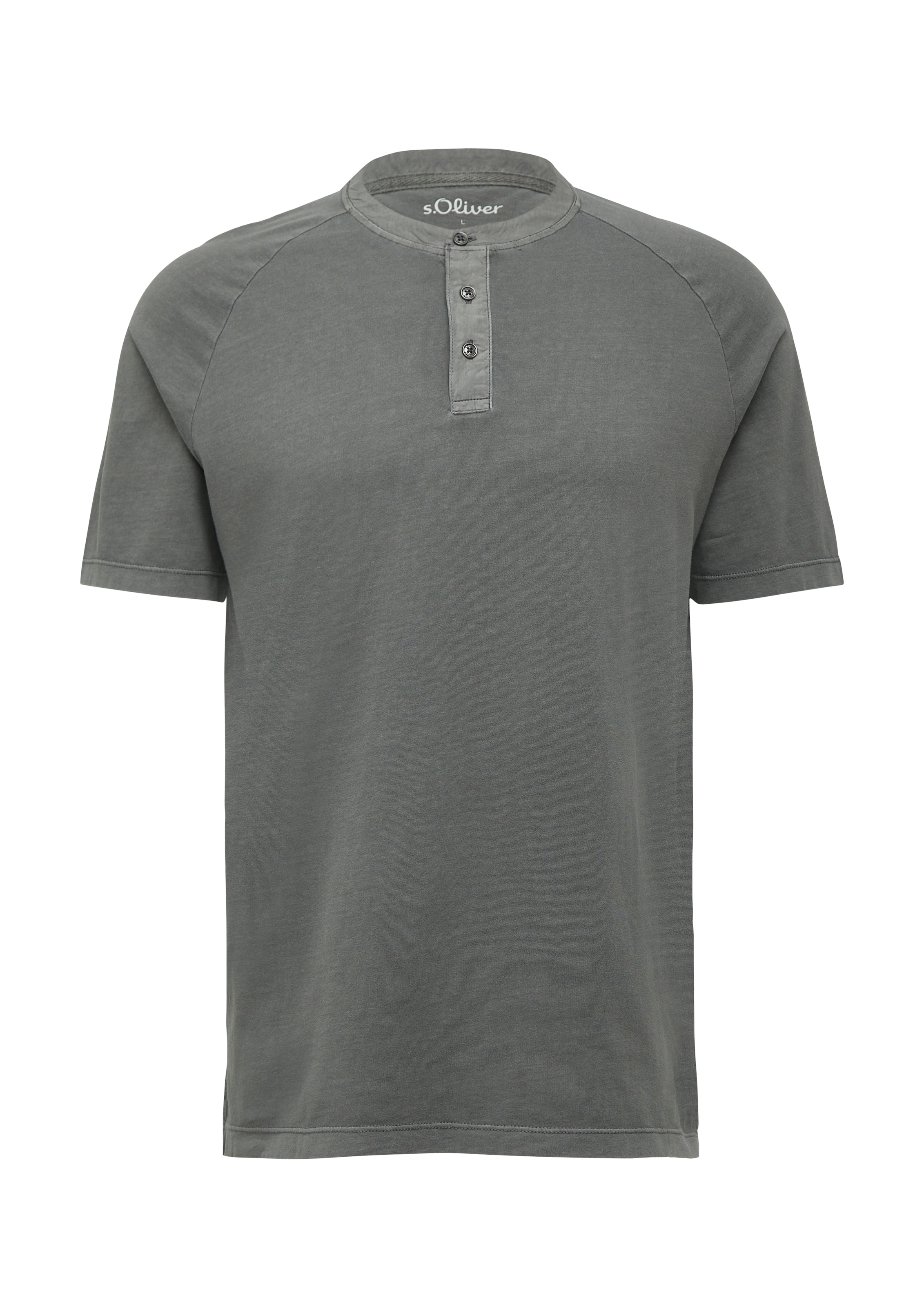 s.Oliver T-Shirt, mit Henley-Ausschnitt