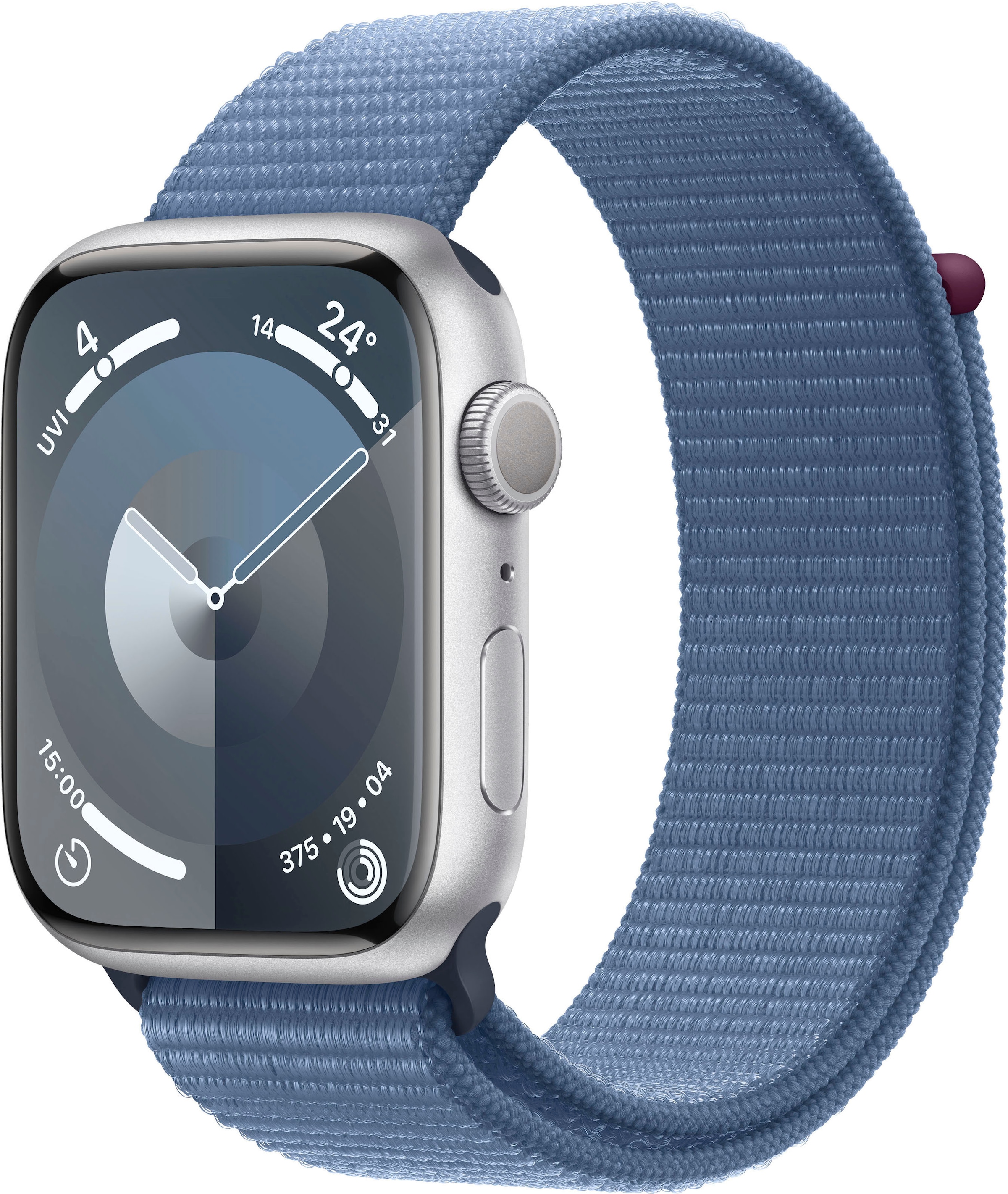 Apple Smartwatch »Watch Series 9 Aluminium«, (4,5 cm / 1,77 Zoll), Watch OS 10, Sport Loop)