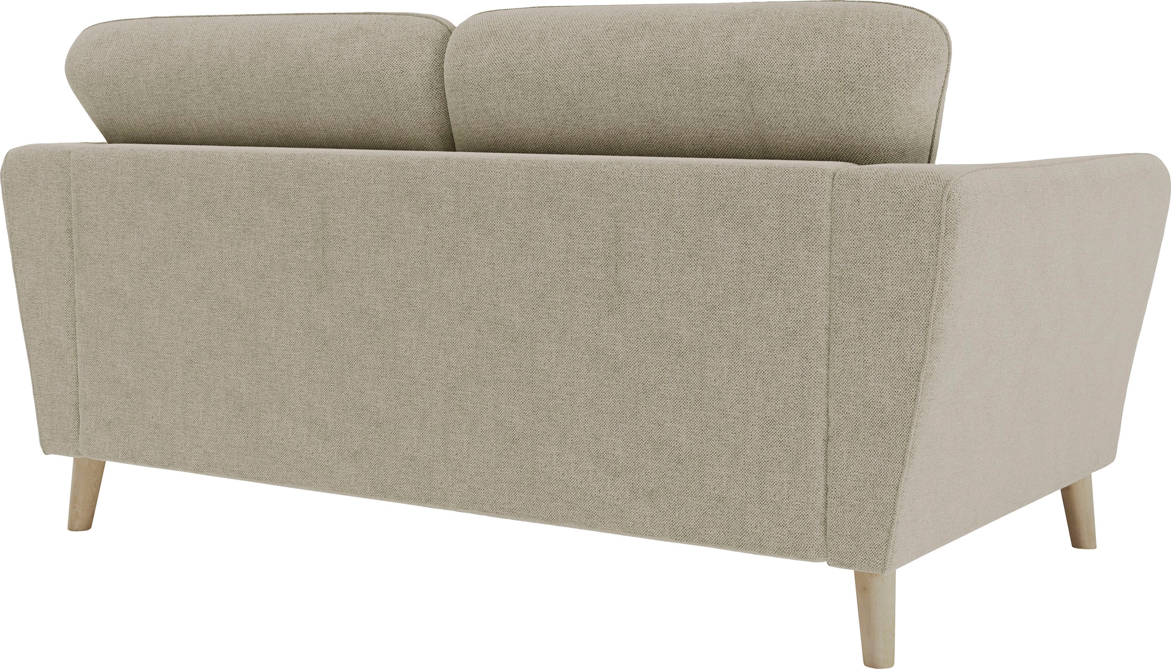 Home affaire 2-Sitzer »MARSEILLE Kompaktsofa 170 cm, Cord, Flachgewebe, Struktur, Webstoff«, Massivholzbeine Eiche, Landhausstil, Wellenunterfederung