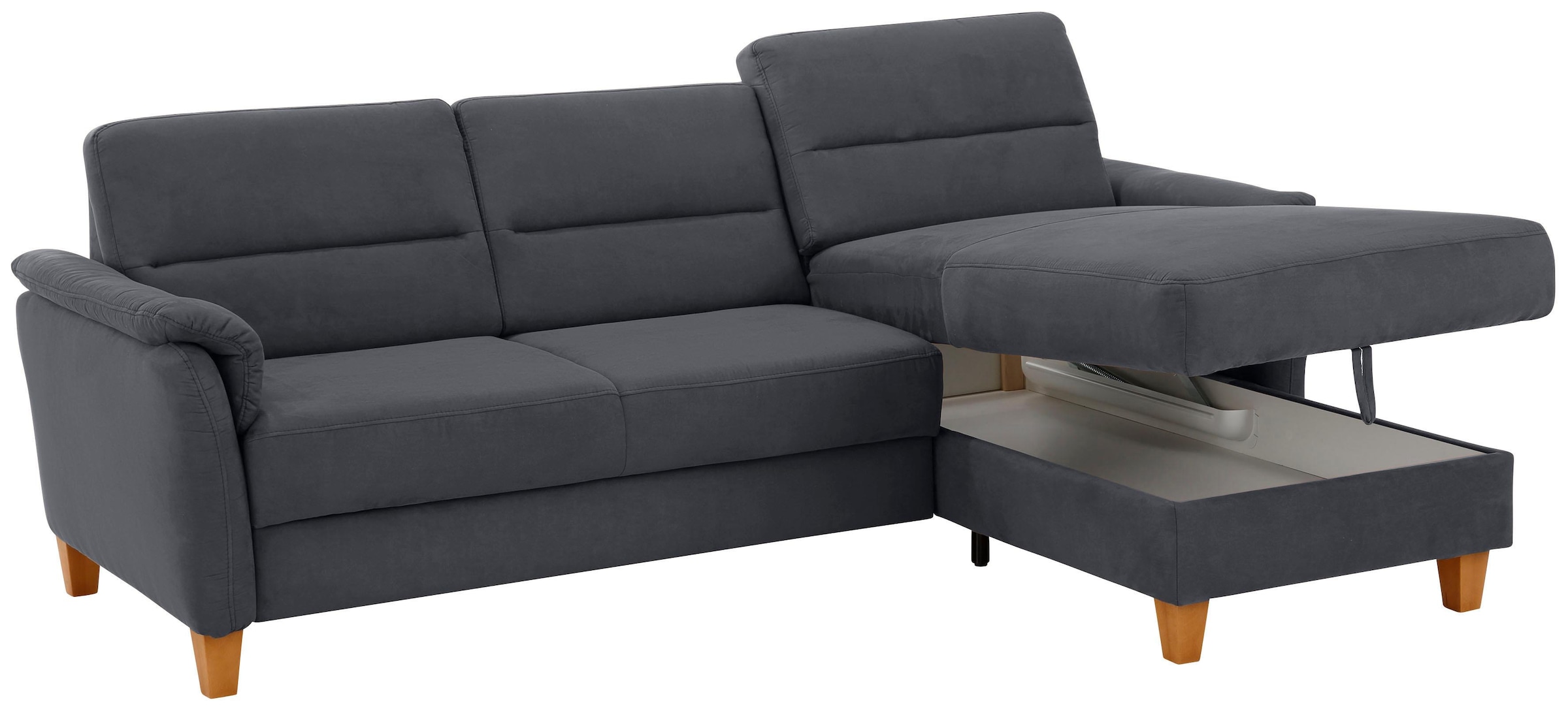 Home affaire Ecksofa »Palmera L-Form«, Federkern, wahlweise mit Bettfunktion und mit/ohne Bettkasten