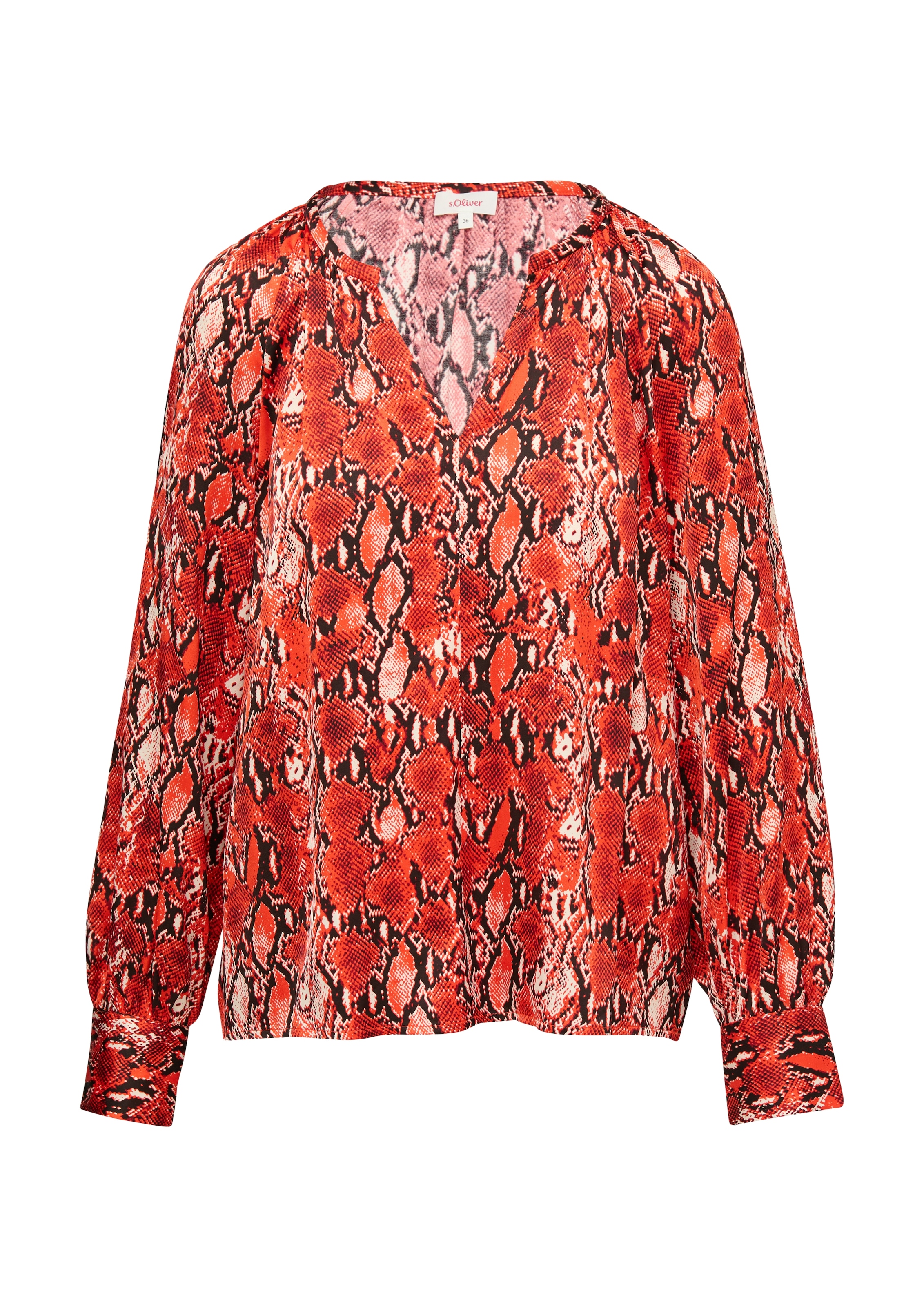 s.Oliver Langarmbluse, mit All-Over Print