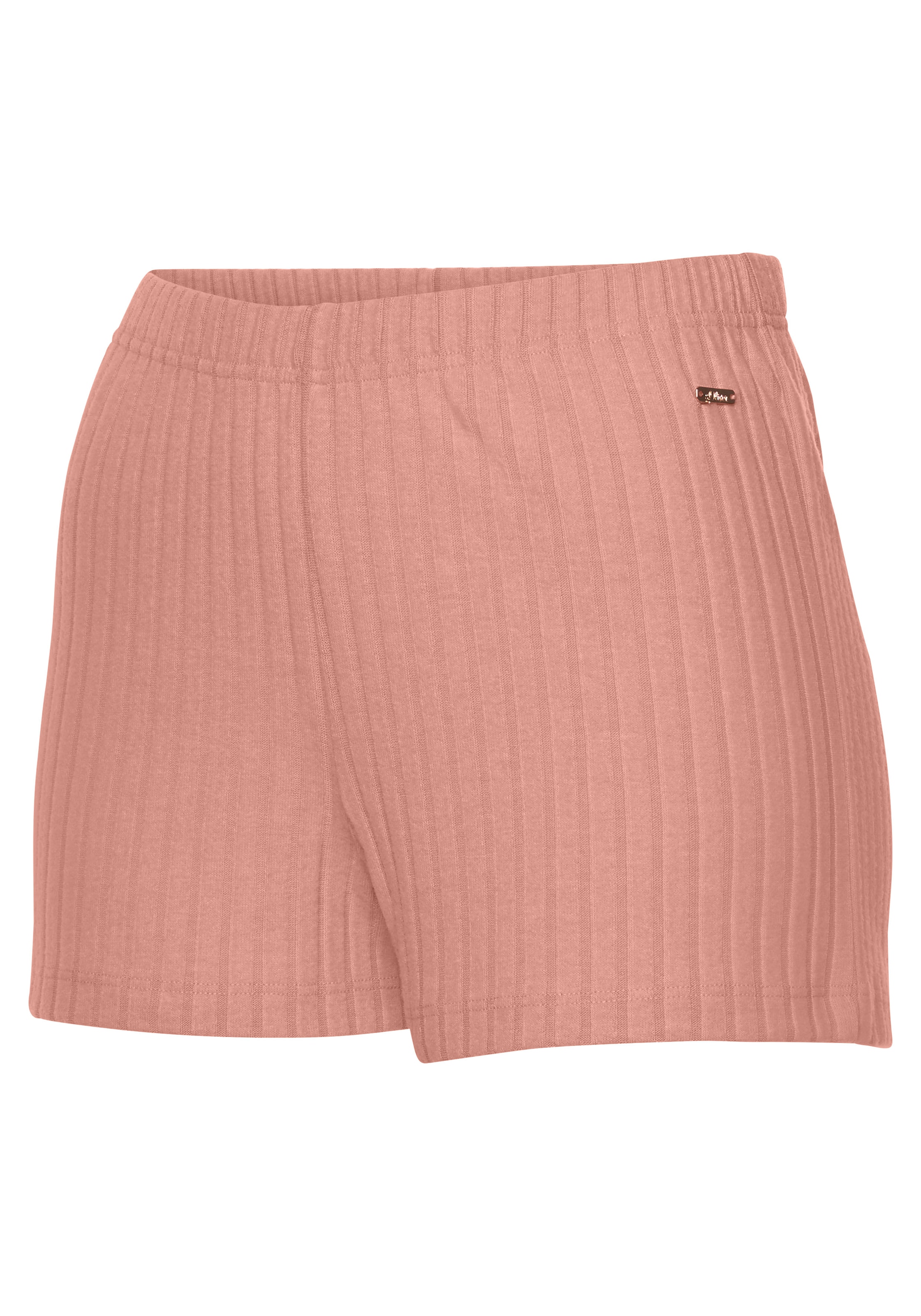 s.Oliver Relaxshorts, aus nachhaltigem Rippstrick, Loungeanzug